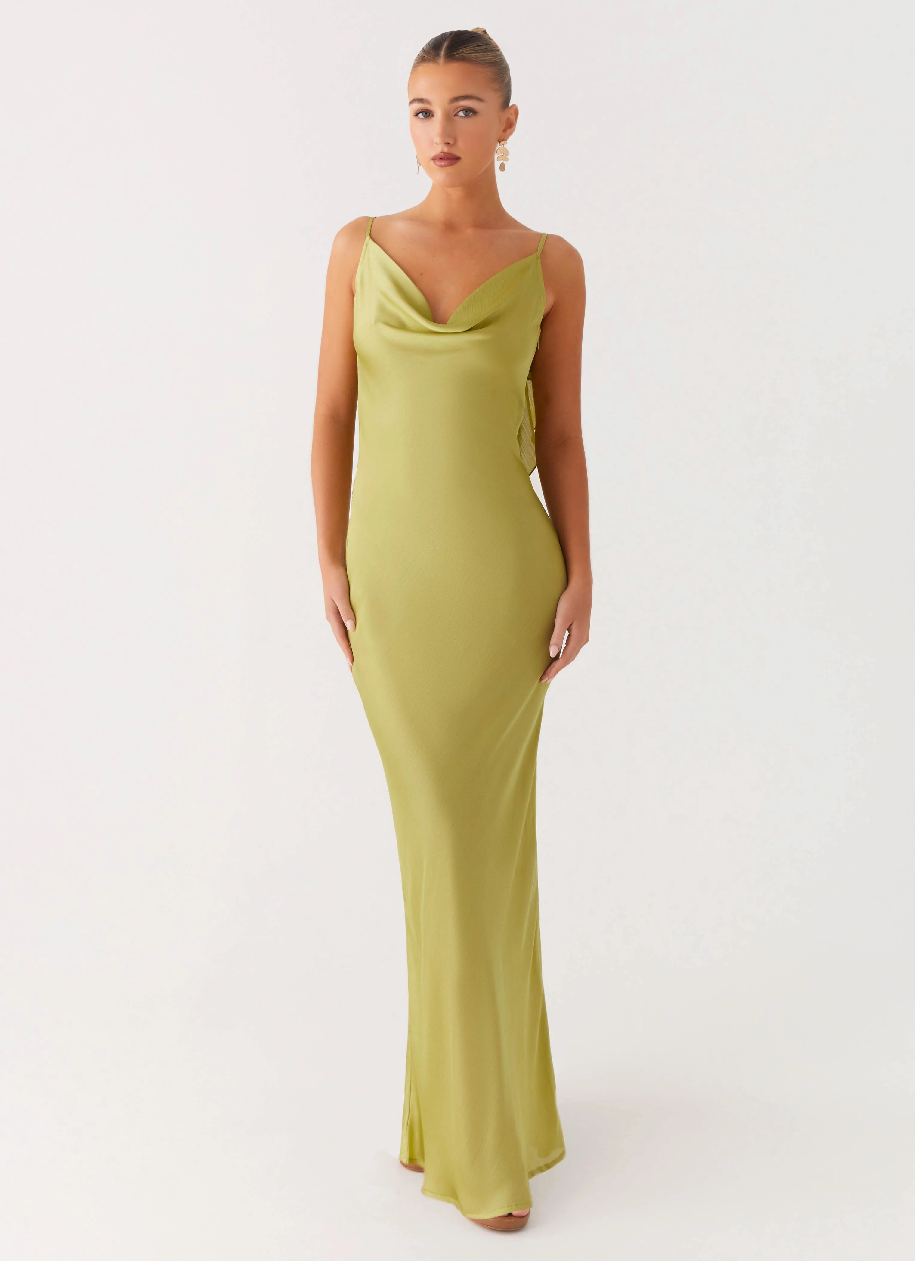 Skin-friendly Jade Escape Maxi Dress - Lime