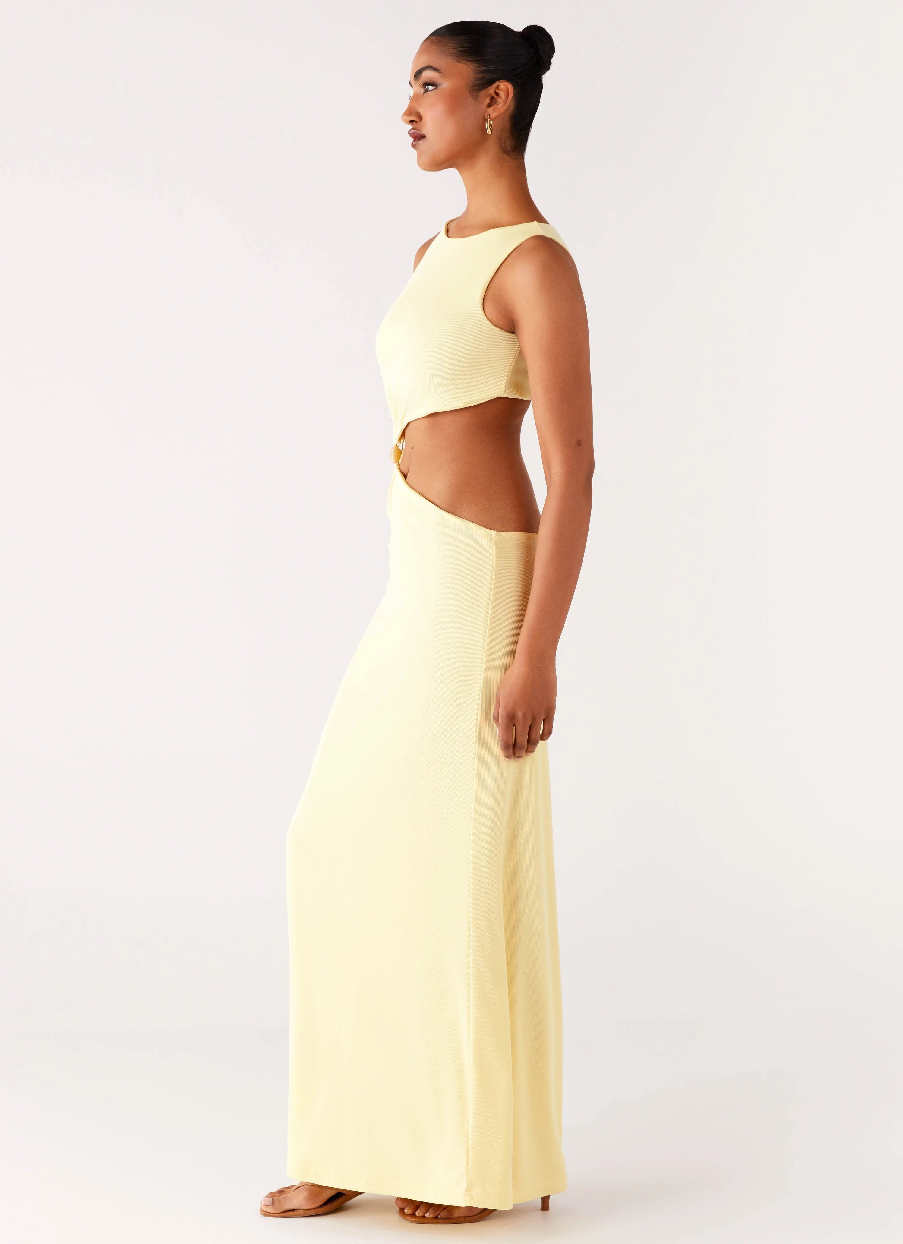 Aruba Hardware Maxi Dress - Yellow Flexible Style PlushLining