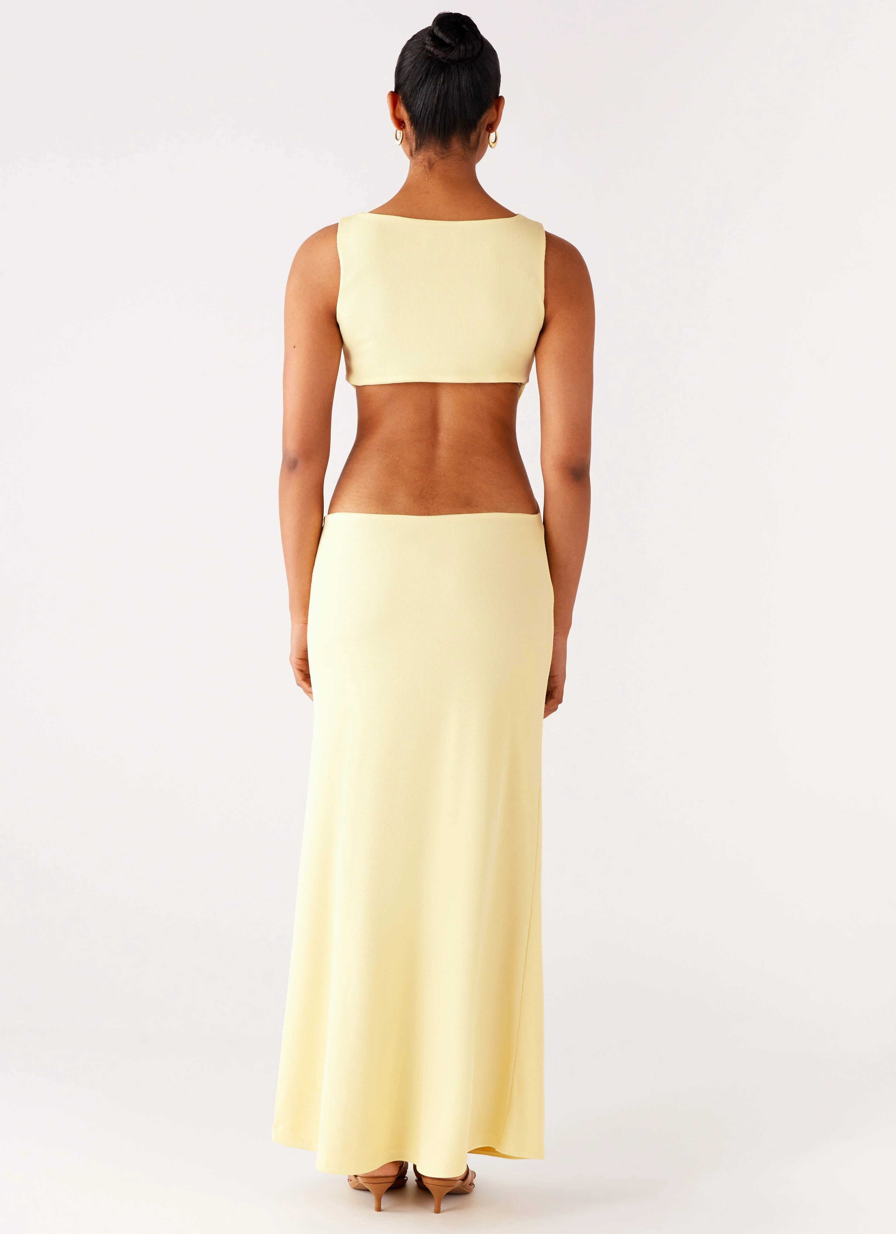 Aruba Hardware Maxi Dress - Yellow Daily Silhouette