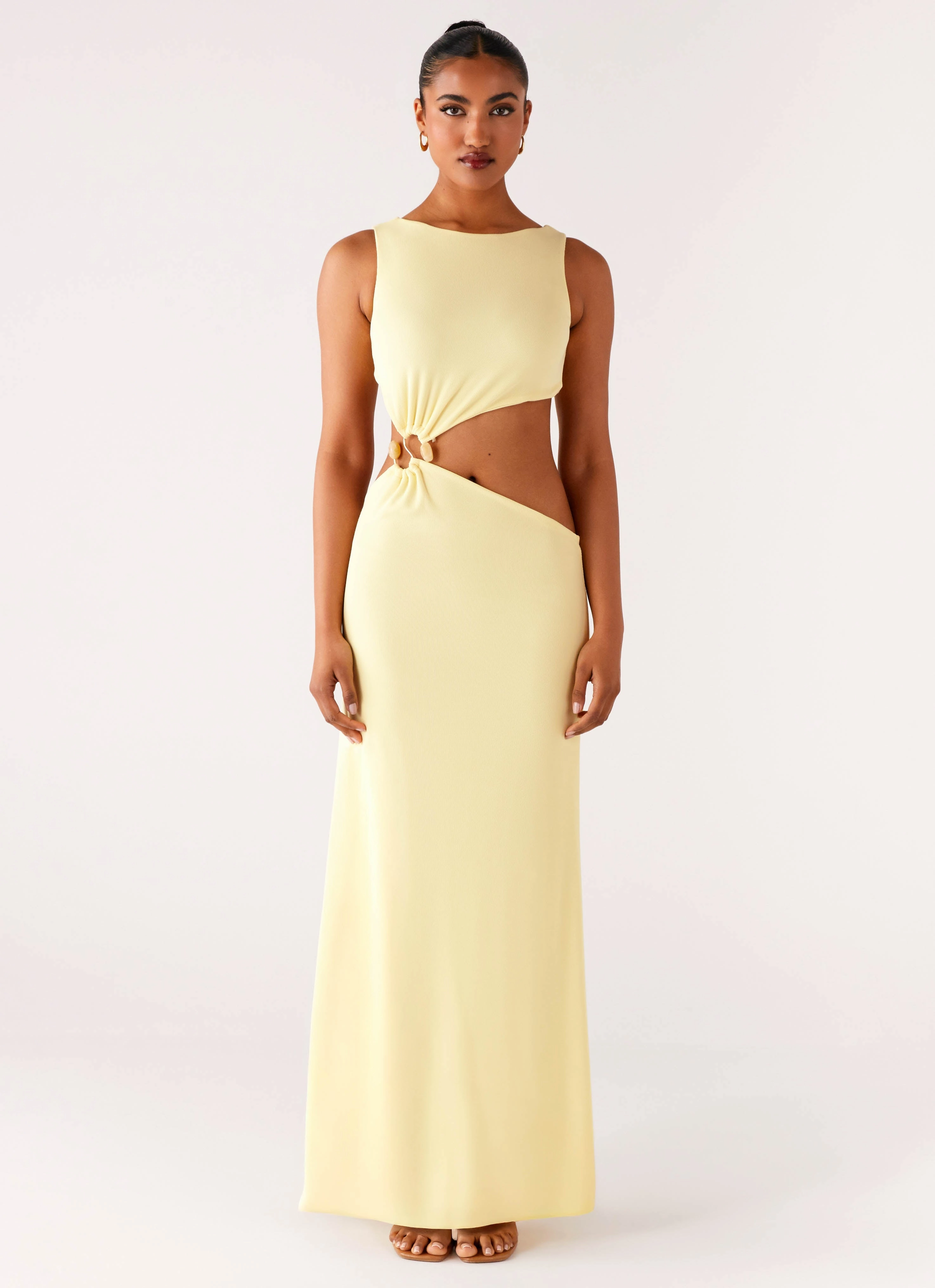 Aruba Hardware Maxi Dress - Yellow Easy Layering Piece