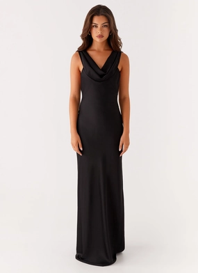 Arya Maxi Dress - Black Body Positive