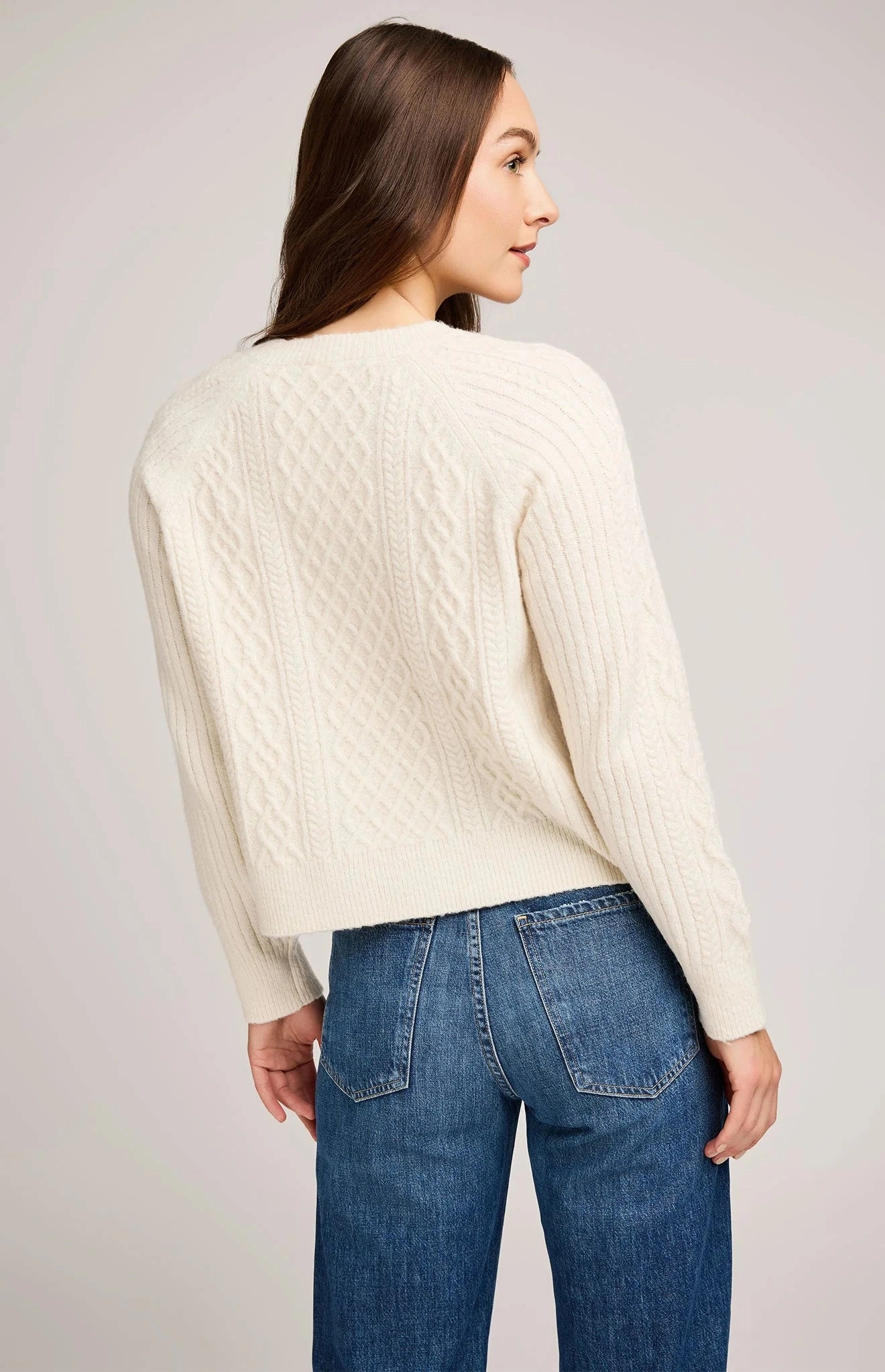 Aspen Cardigan - Cream UV protection layer OdorControl Technology