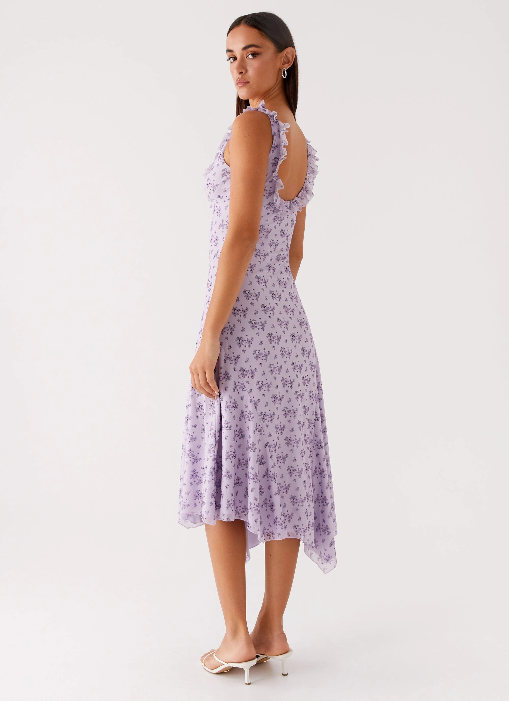 Asteri Midi Dress - Lavender Meadow Style Blend