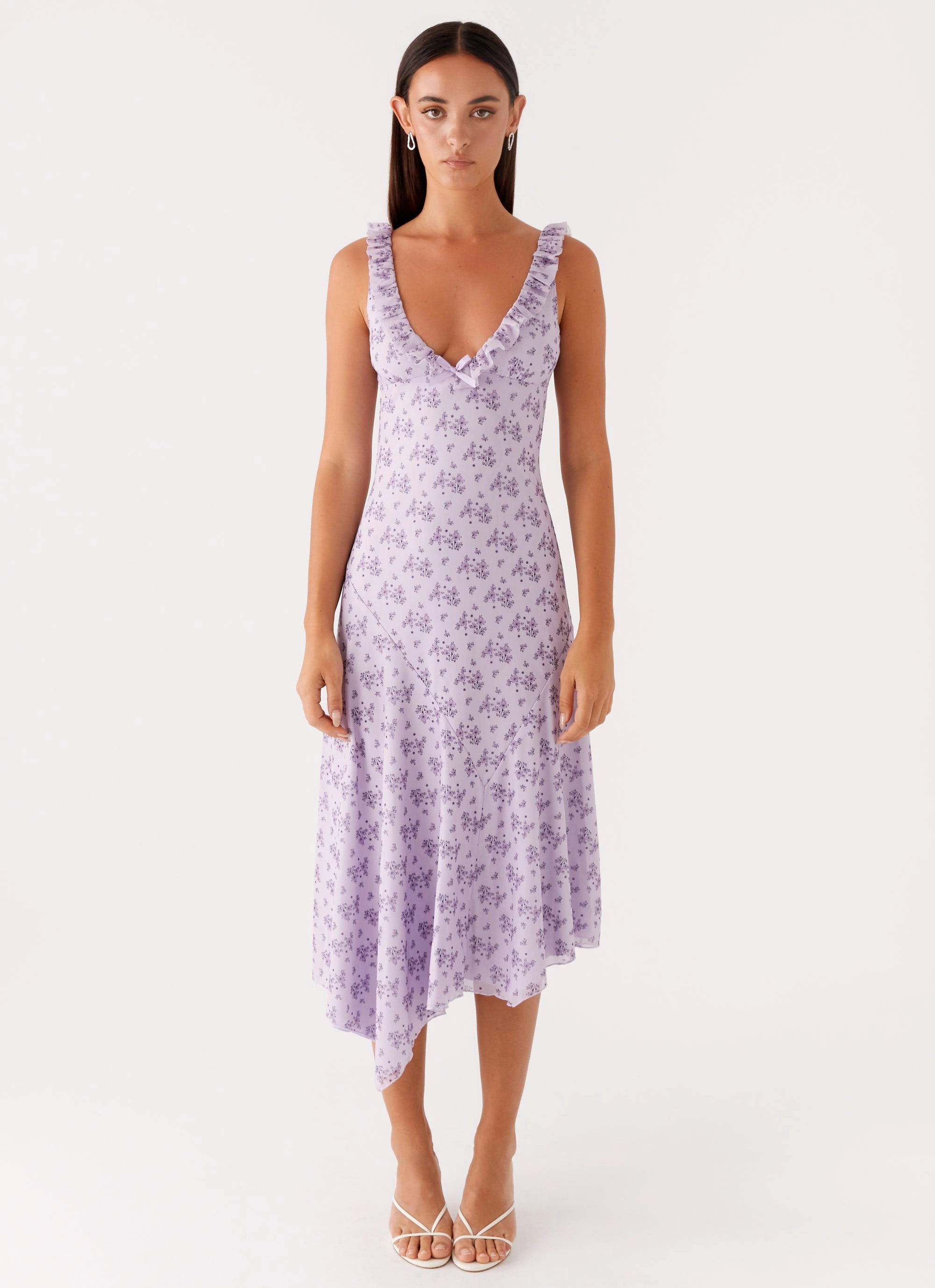 Elegant Touch Outfit Core Asteri Midi Dress - Lavender Meadow