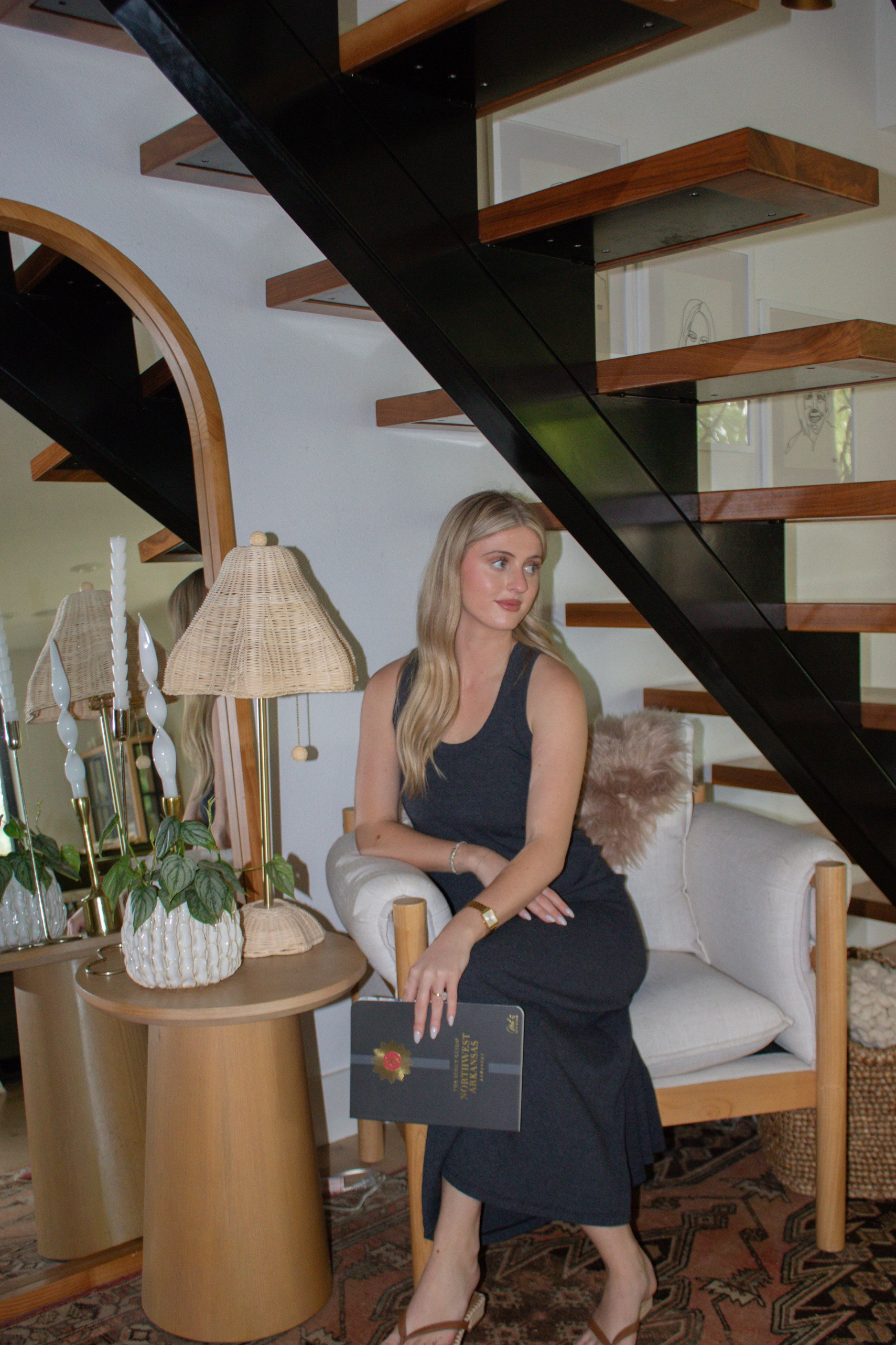 Versatile dress for layering Travel Comfort Yuma Scoop Neck Ribbed Dress - Black