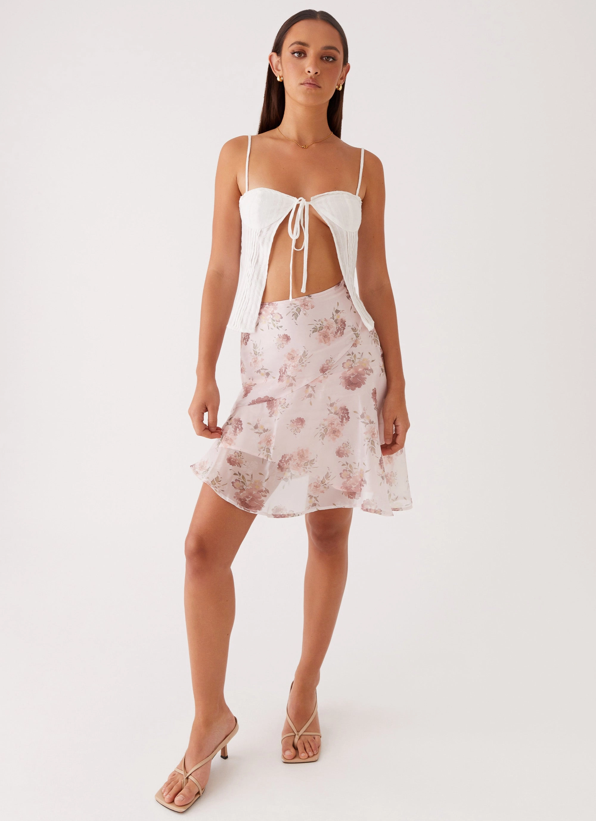 Feed The Fire Top - White Placket Detailing Friction Resistant Edges