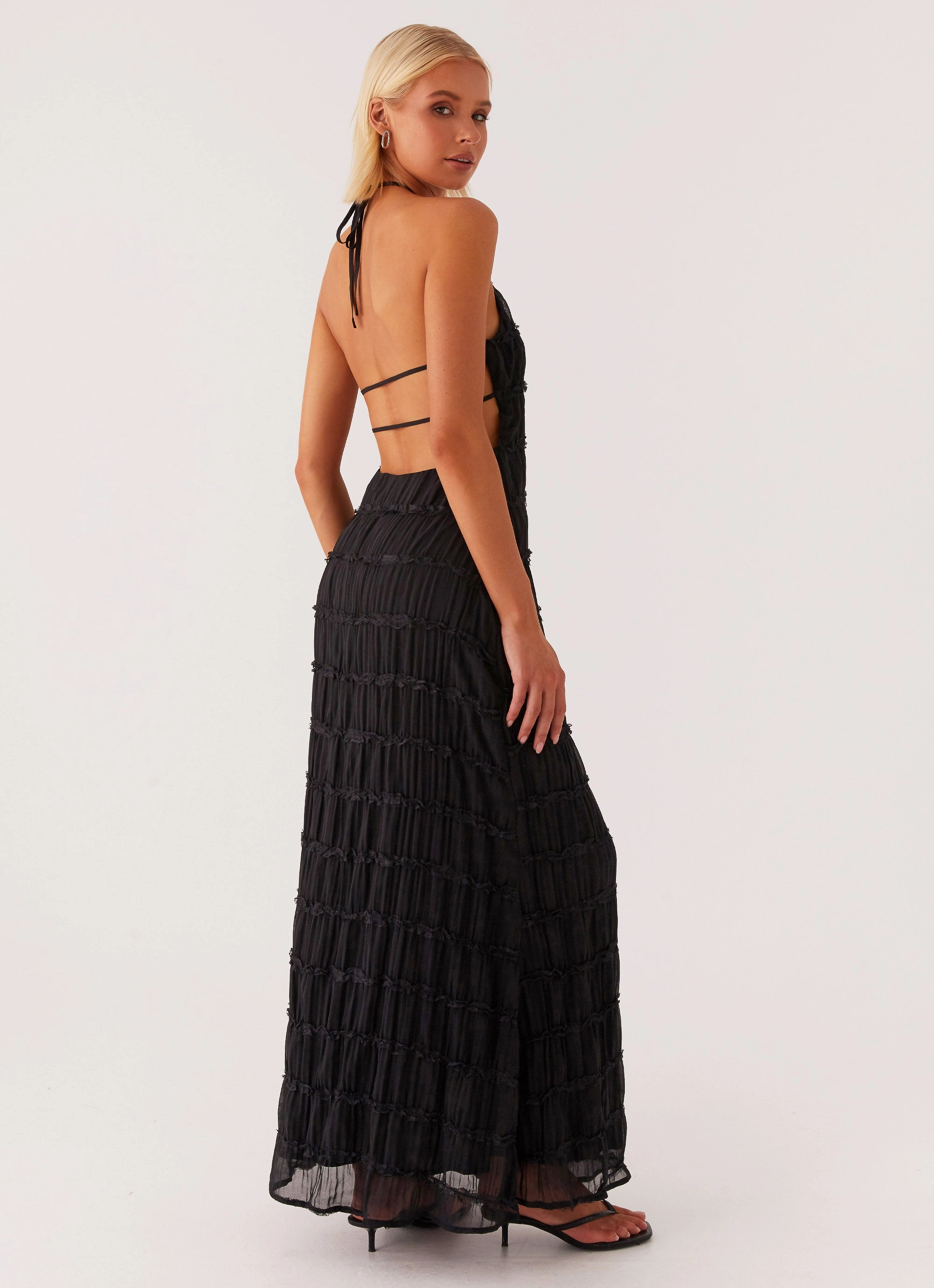 Aullie Maxi Dress - Black Free Step