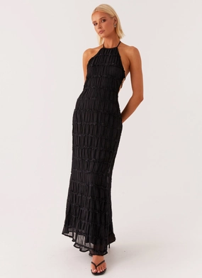 Aullie Maxi Dress - Black Travel Essential