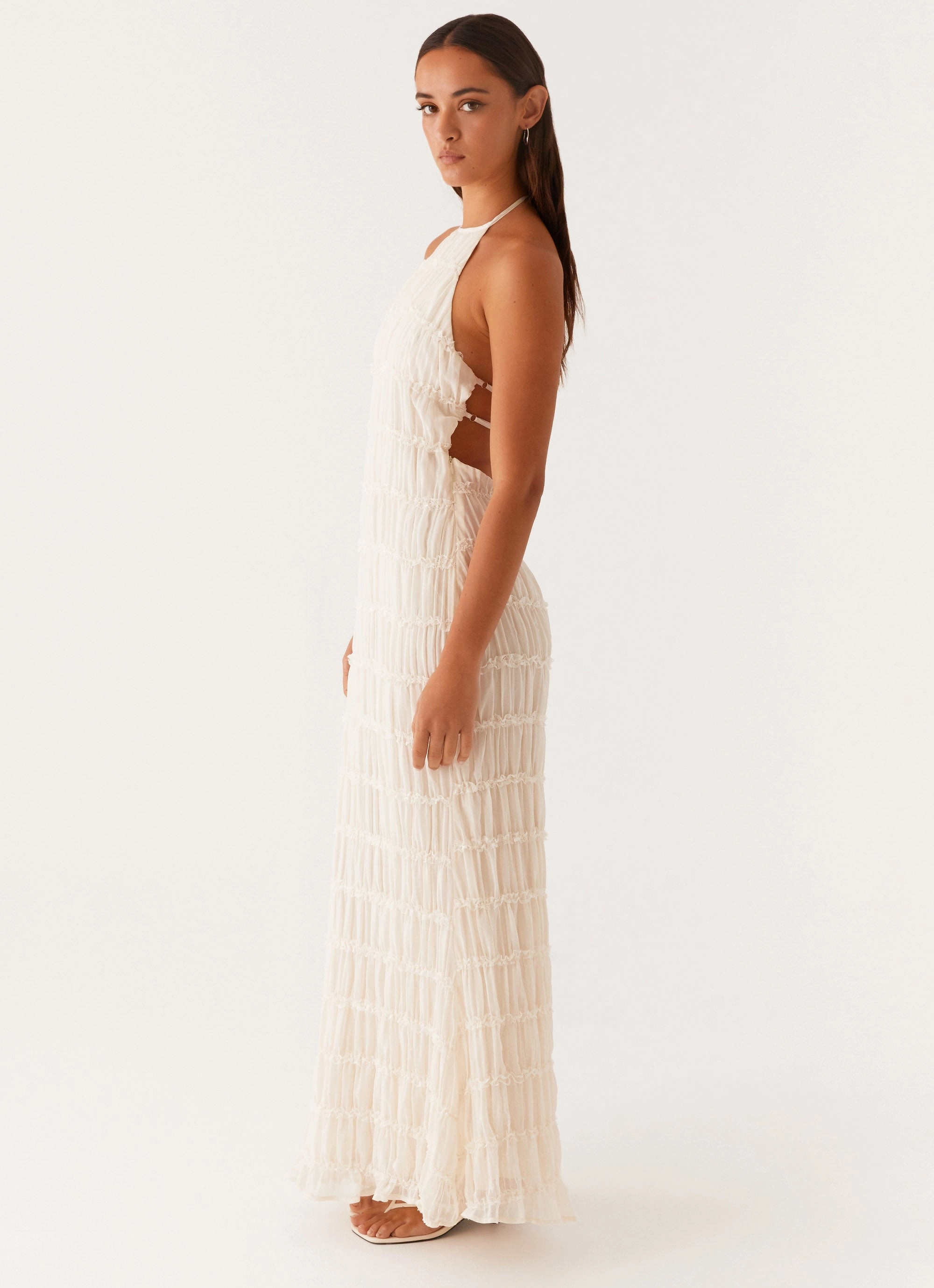 Aullie Maxi Dress - Ivory Sophisticated Vibe