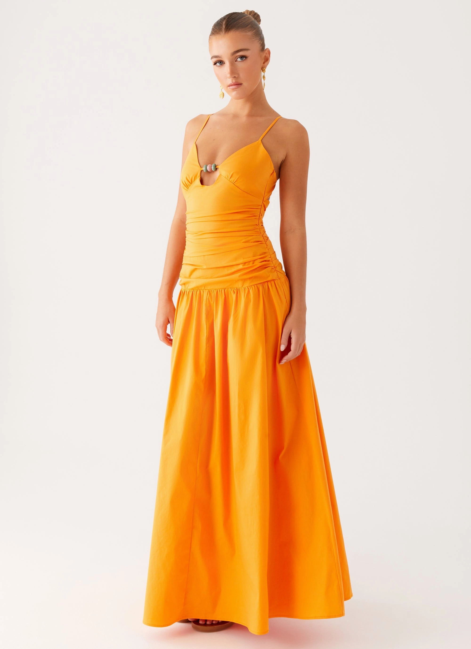 Bless Touch Understated Glam Avani Maxi Dress - Orange