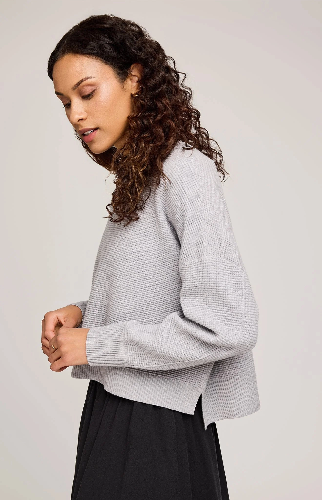 Timeless Knitwear Axel Crewneck Sweater - Heather Ash