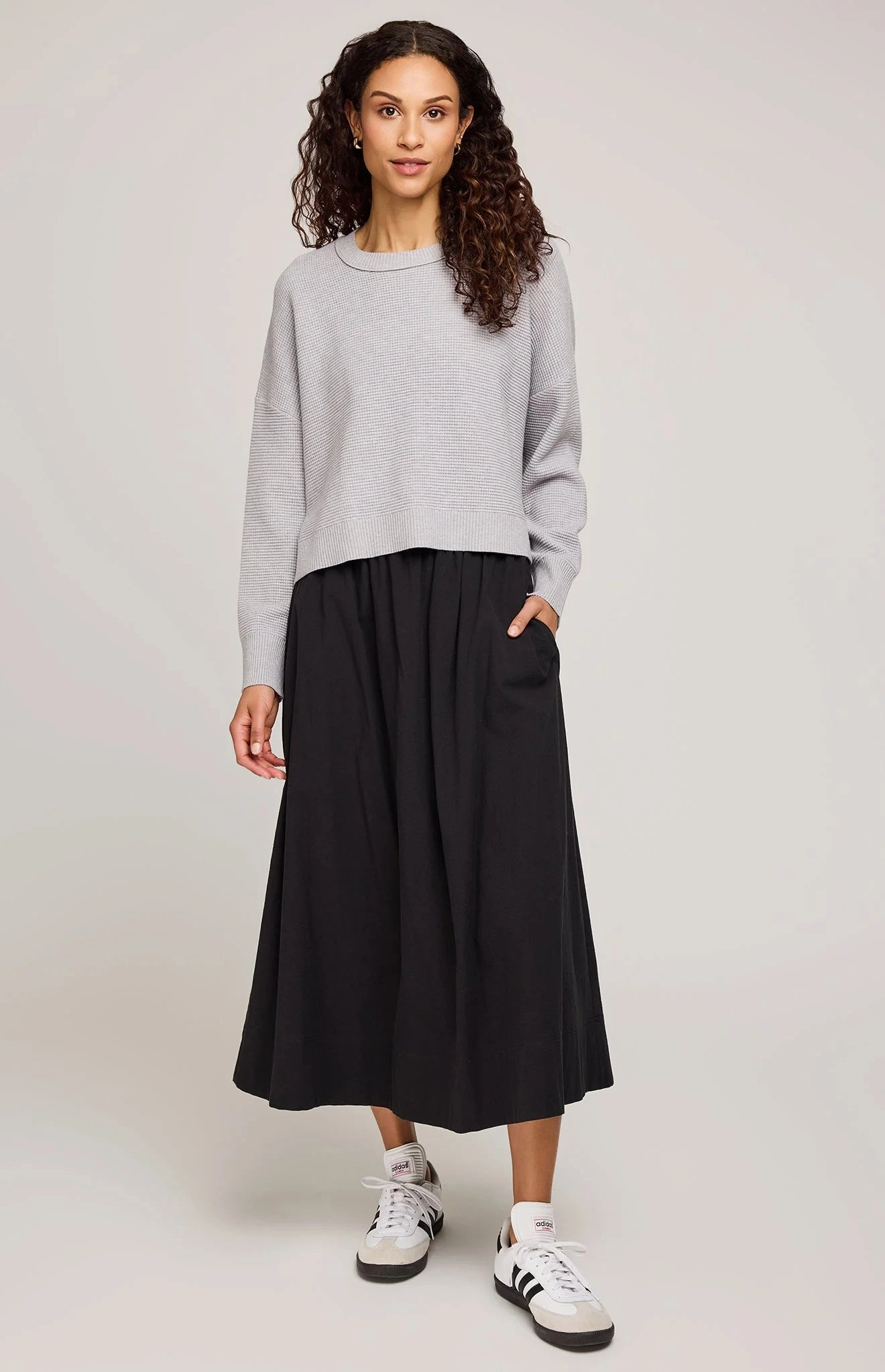 Winter Cozy Warm Wardrobe Axel Crewneck Sweater - Heather Ash