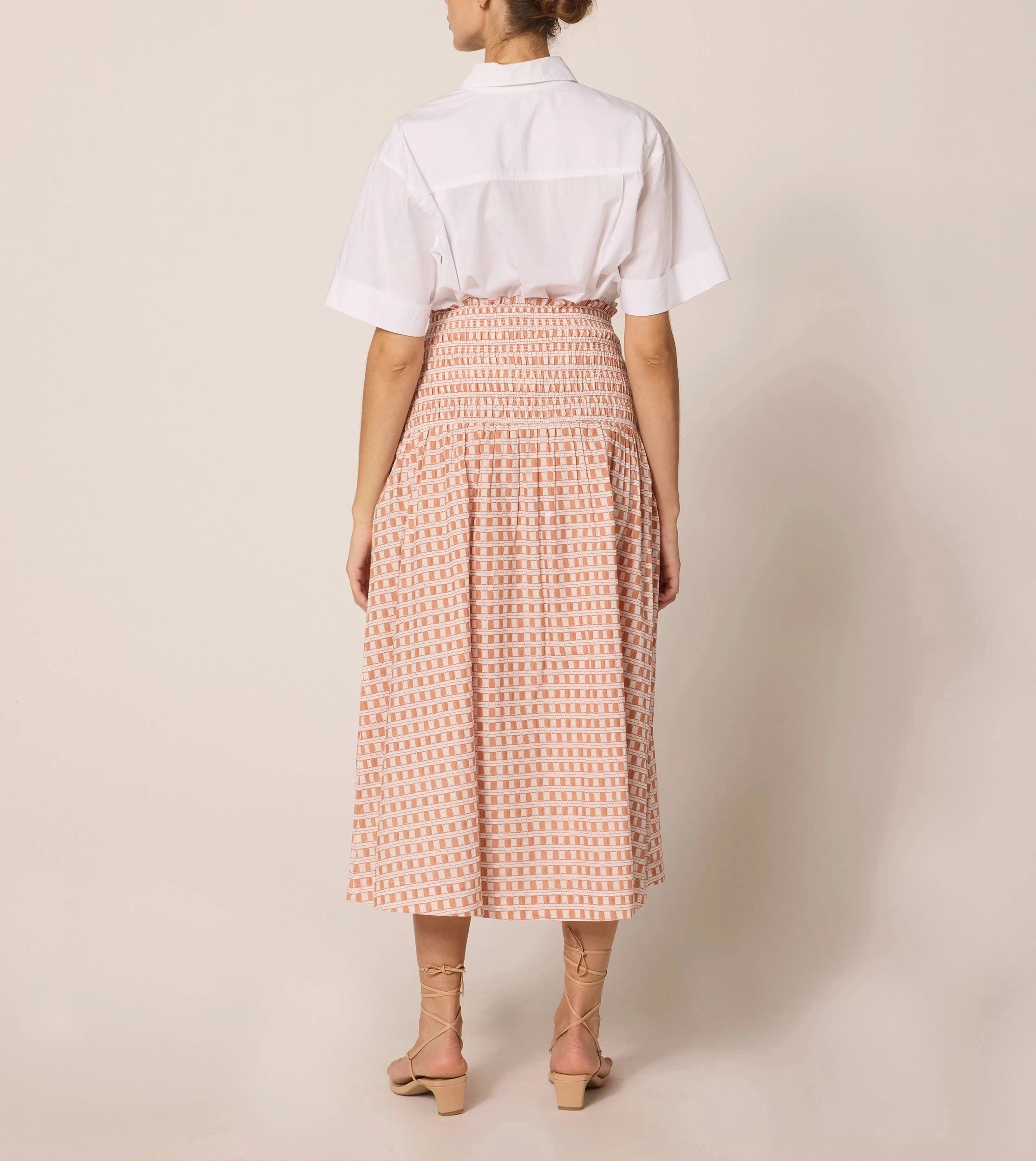 Azita Midi Skirt | Bellini Plaid Mid Rise