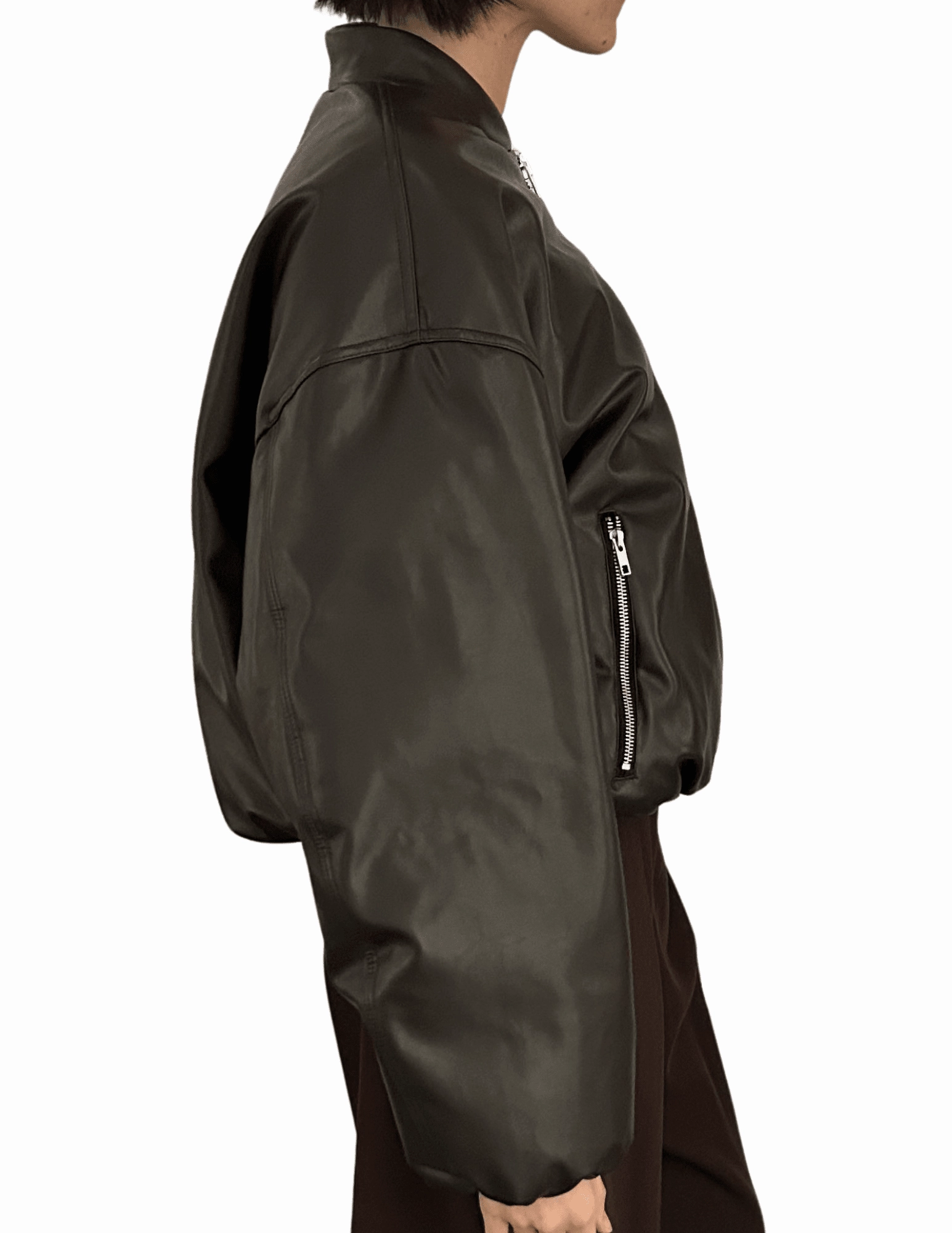 Chill Weather Athletic Tailored Fit A.L.C. Mitchell Vegan Leather Jacket