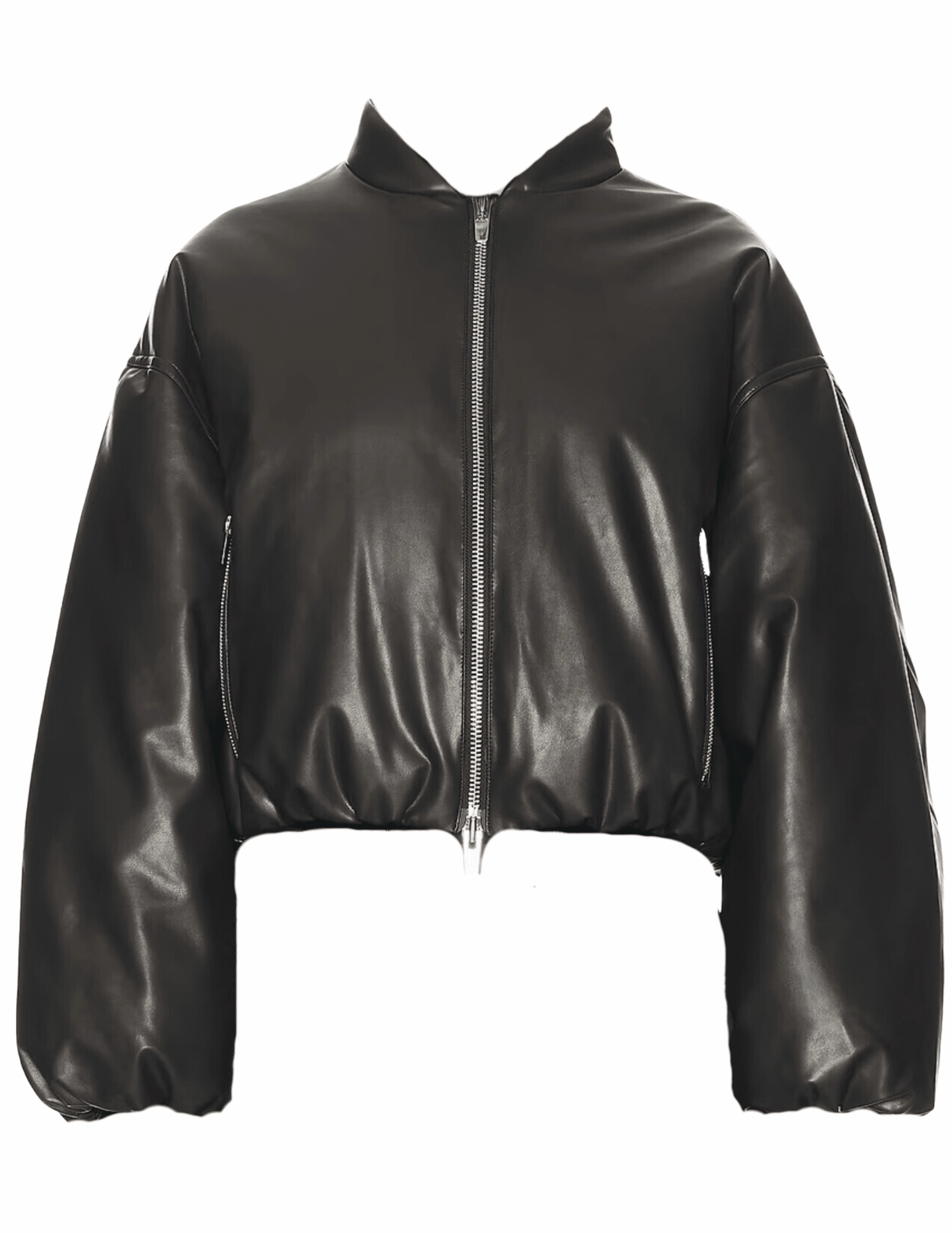Tagless Neckline Design A.L.C. Mitchell Vegan Leather Jacket