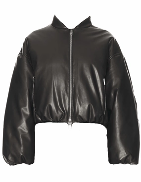 Tagless Neckline Design A.L.C. Mitchell Vegan Leather Jacket
