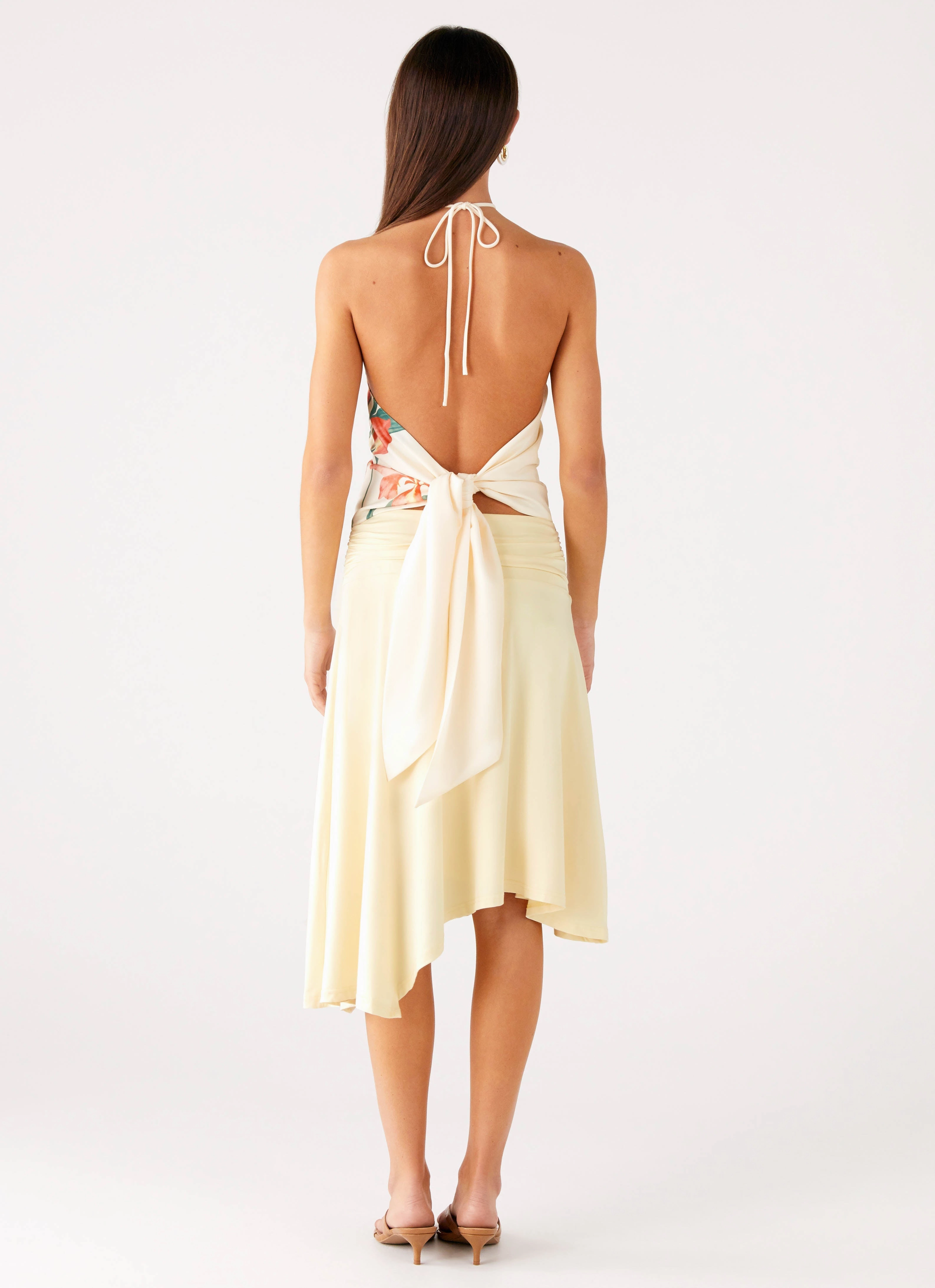 ThermalRegulating Loreta Beaded Tie Back Top - Siena Floral