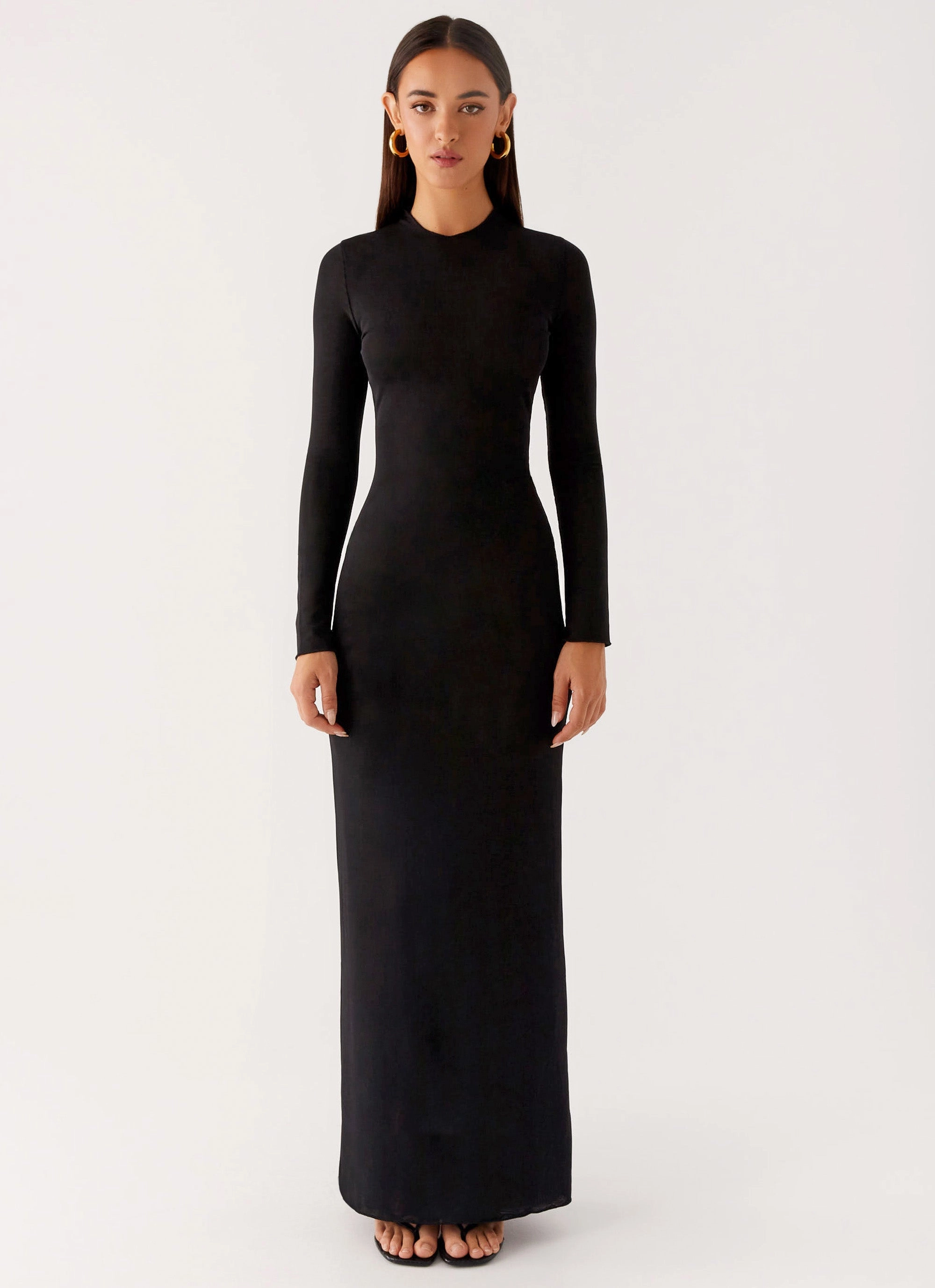 Kamora Maxi Dress - Black Comfortable and breathable Fresh Glow
