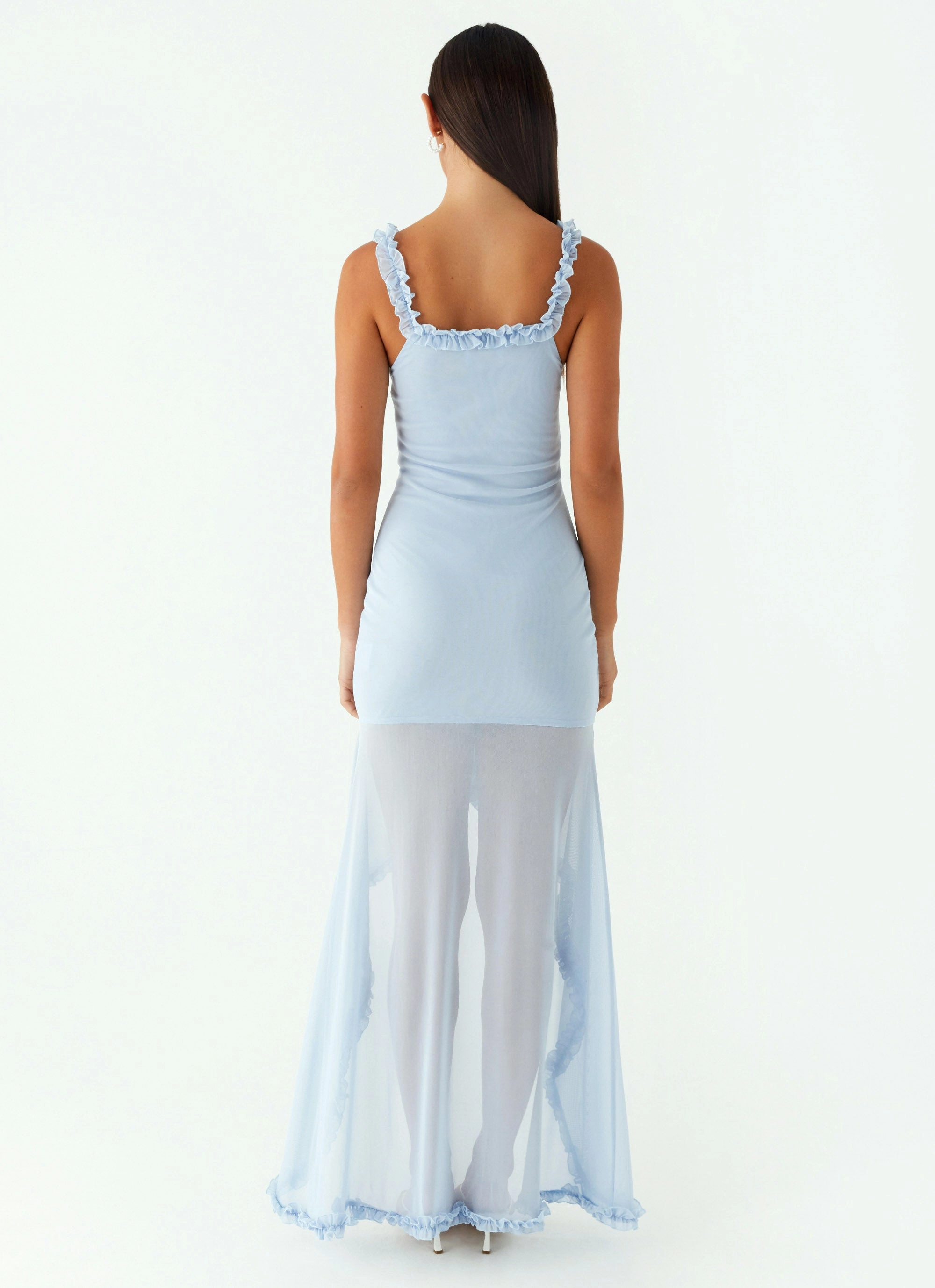 Belinda Maxi Dress - Blue Festive Mood Stylish Cut