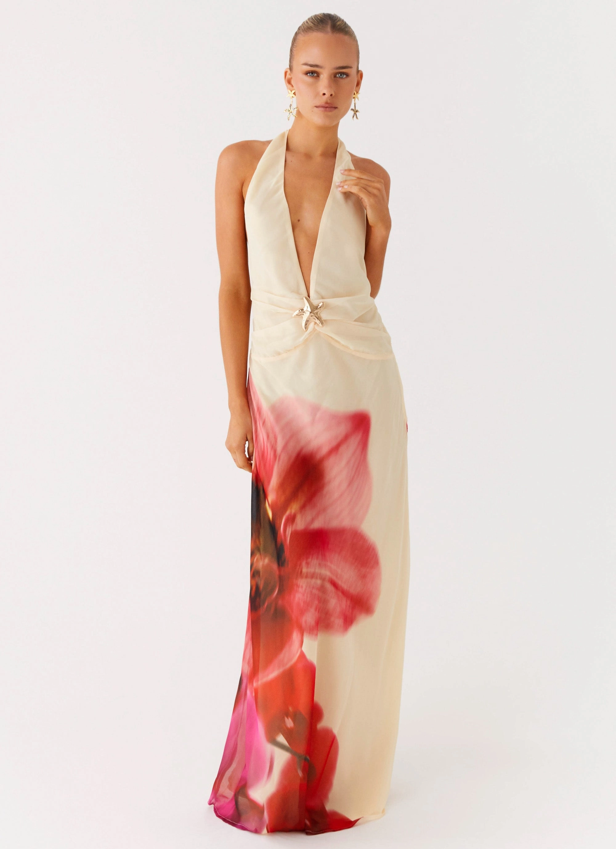 Modern Design Belivia Maxi Dress - Yellow Bloom
