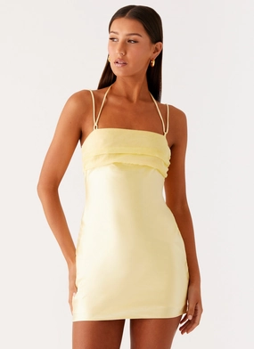 Belize Mini Dress - Lemon urban vibe