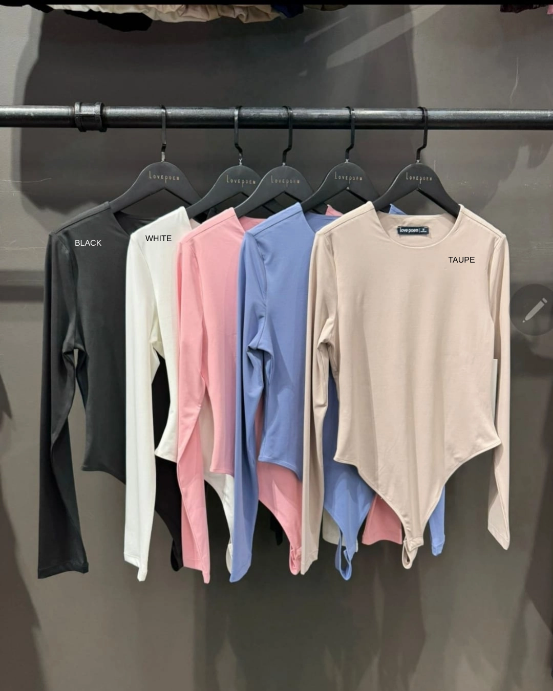 horizontal placement high traffic areas Bella Contour Double Layered L/S Bodysuit