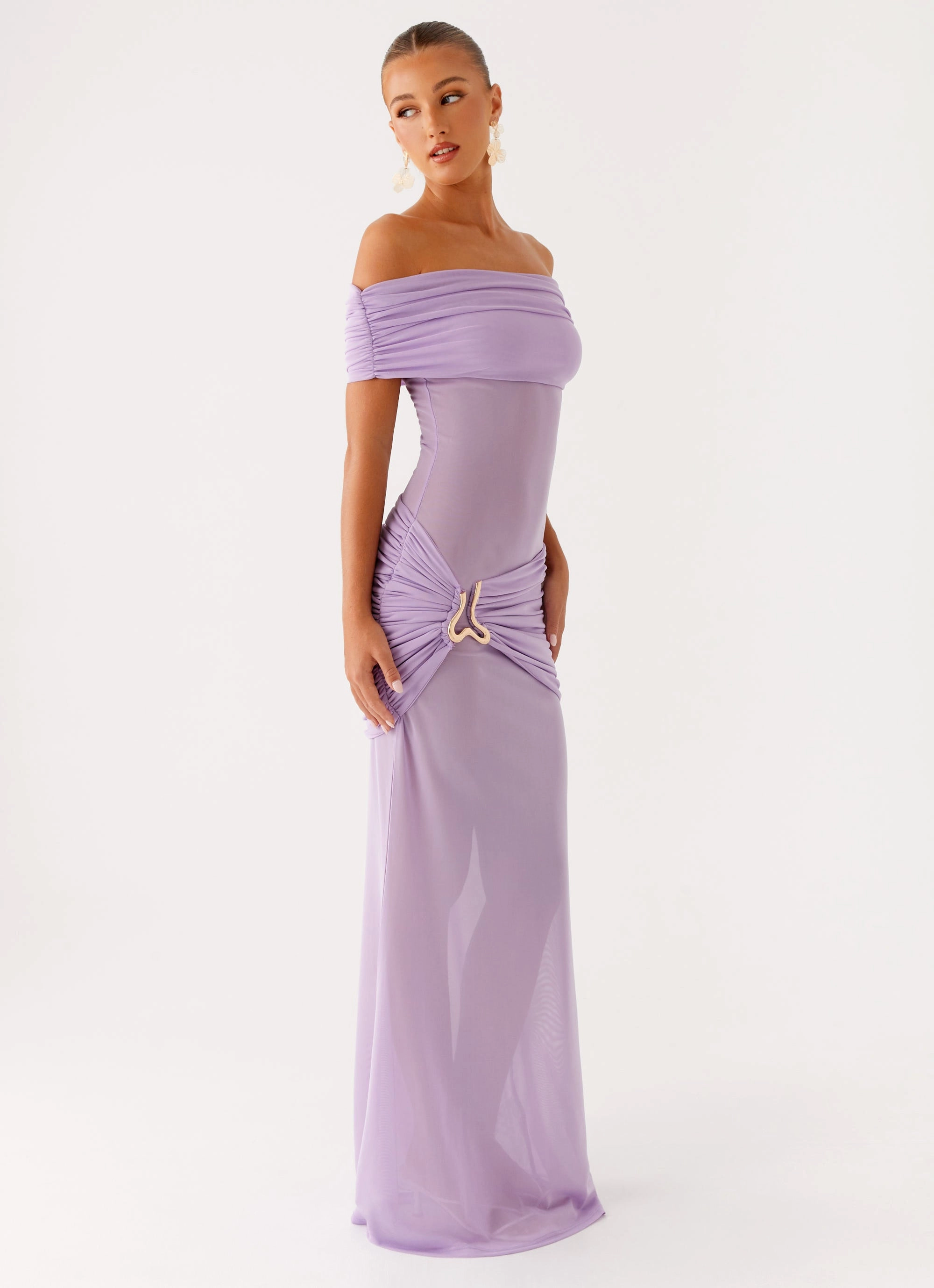 Benji Maxi Dress - Lilac Nature Inspired