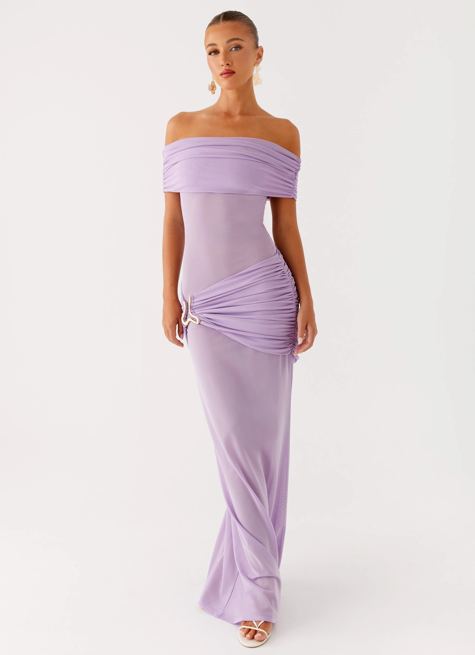 Relaxed and Effortless Bare Glow Benji Maxi Dress - Lilac