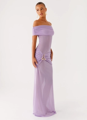 Benji Maxi Dress - Lilac Nature Inspired