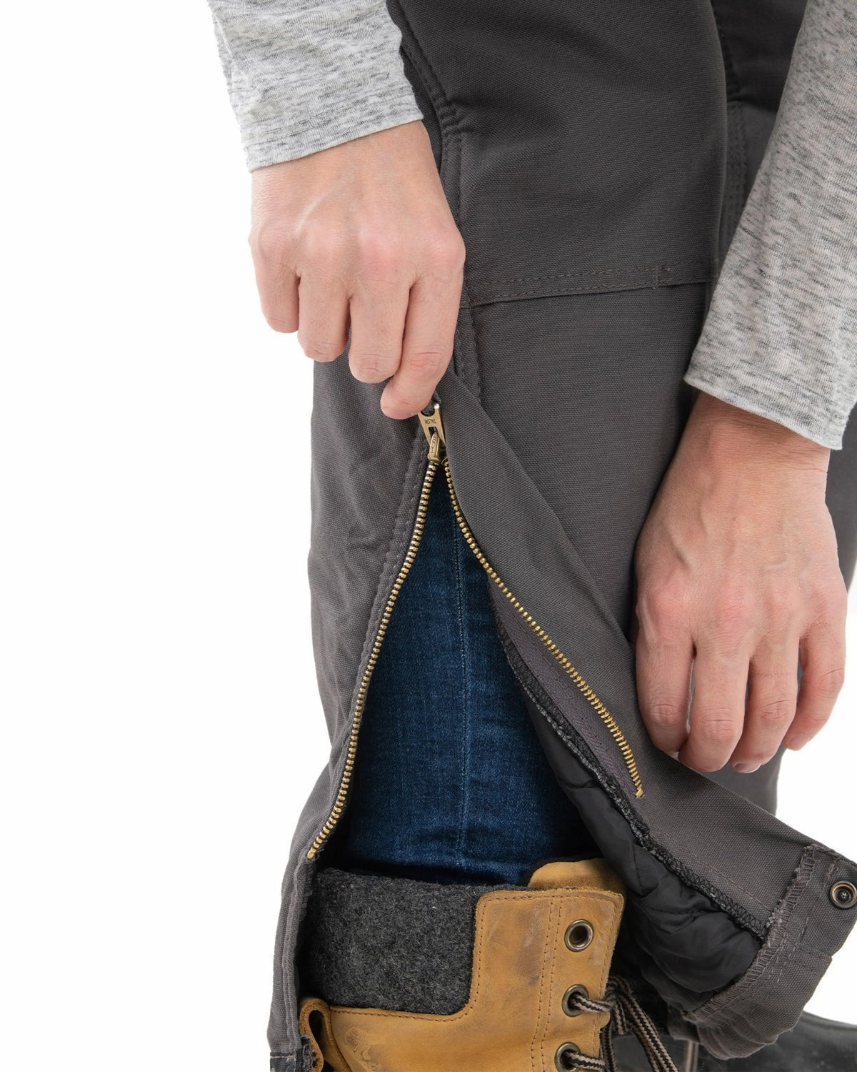 Berne Apparel Womens Softstone Duck Insulated Titanium 100% Cotton Bib Overall slim cut