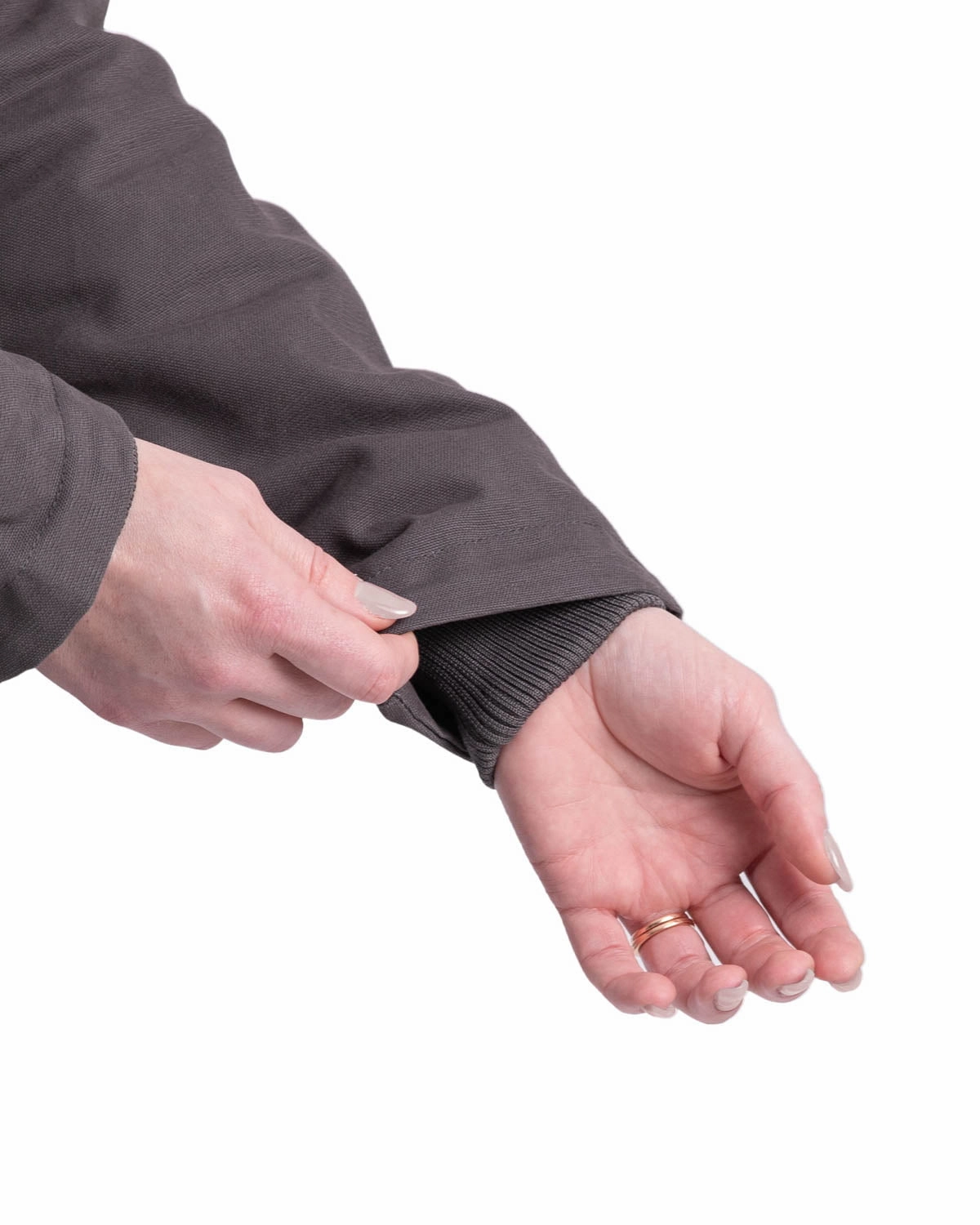 Cool Season Convertible 2 In 1 Function Berne Ladies Titanium 100% Cotton Ladies Hooded Jacket