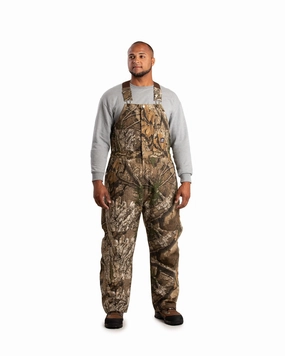 Noise Reduciting Fabric Refined Style Berne Mens Heritage Insulated Duck Realtree Apx 100% Cotton Bib Overall