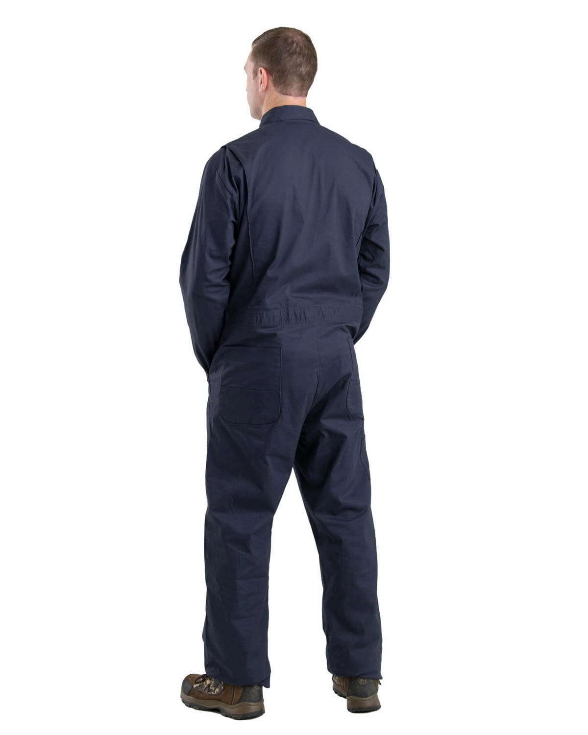 NonRestrictiveCut Teflon coating Berne Mens Navy 100% Cotton Unlined Coverall