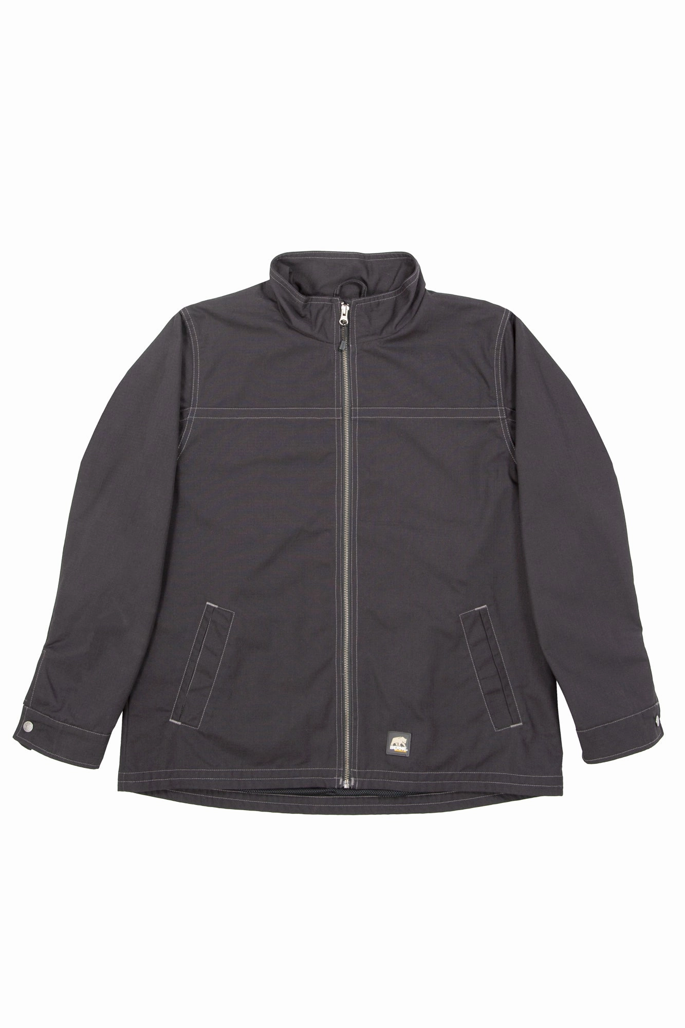 Berne Slate Cotton Blend Ladies Lightweight Ripstop Jacket Softshell Coating Changeable Style