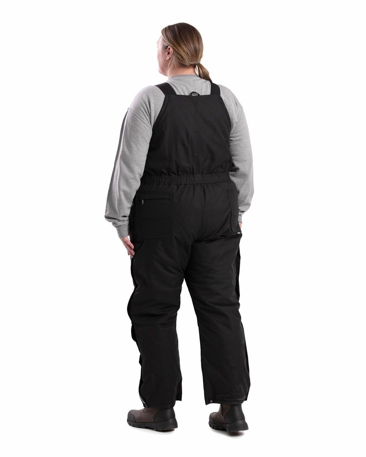 Berne Womens Icecap Insulated Black 100% Nylon Bib Overall Cold Weather