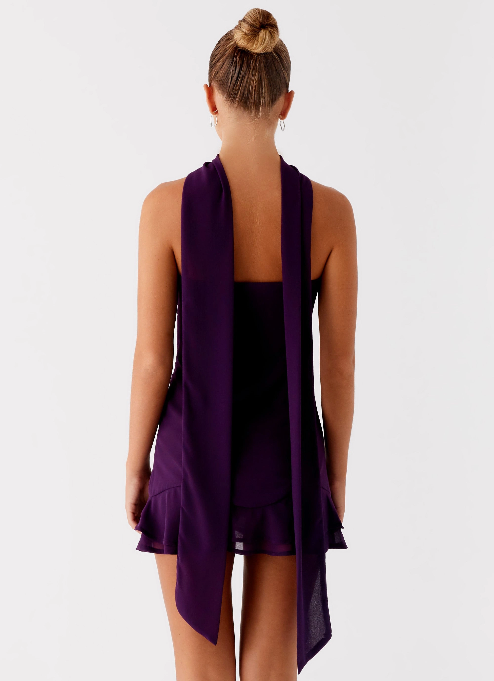 Soft Structure Avenue Mini Dress - Plum