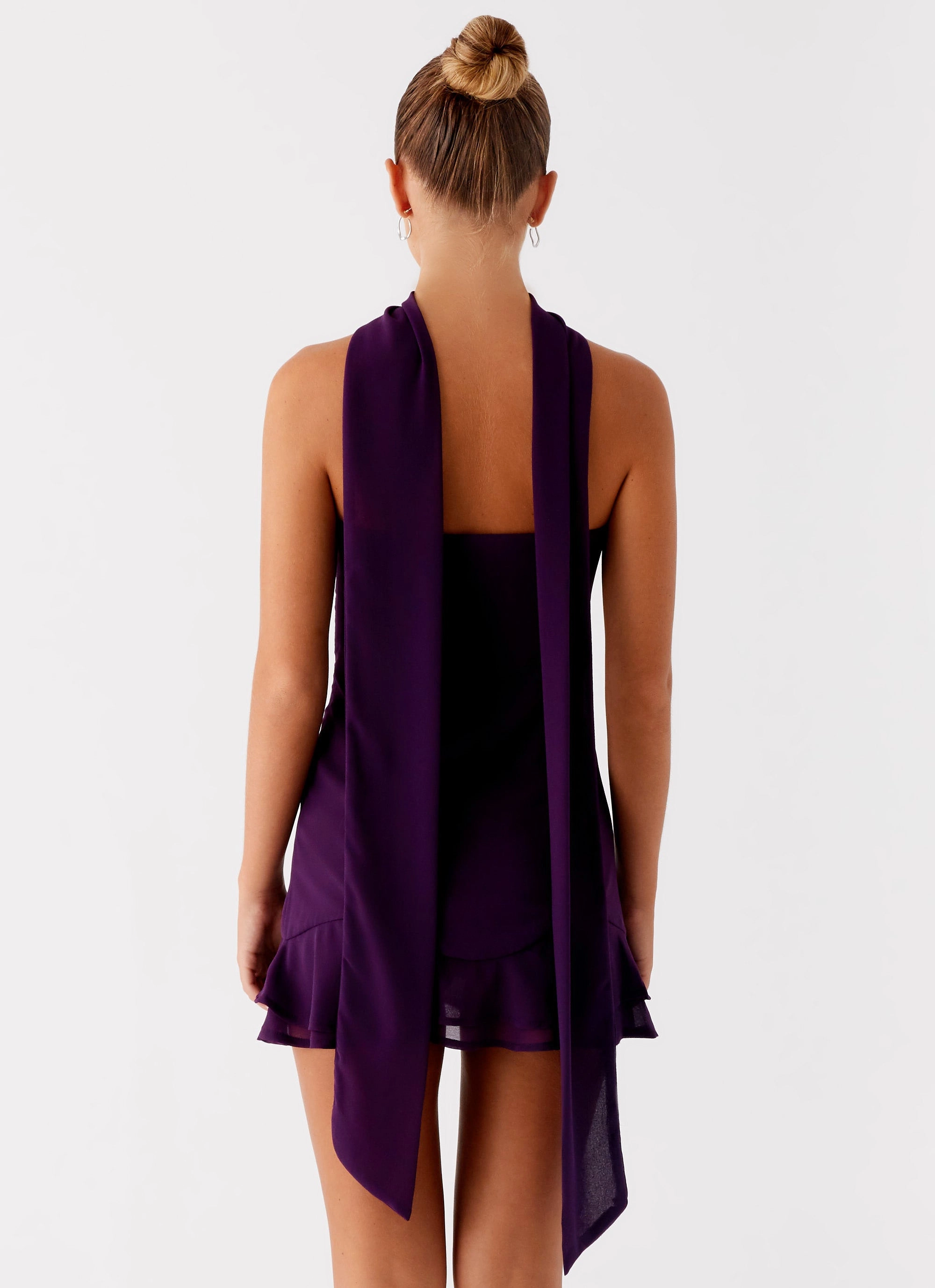 Lightweight Comfort Avenue Mini Dress - Plum