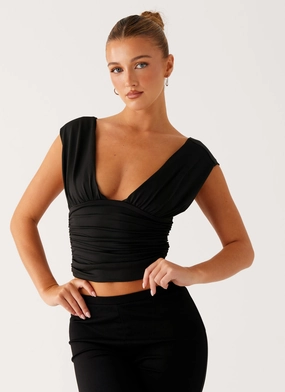 Comfortable Layer Beyond Measure Top - Black