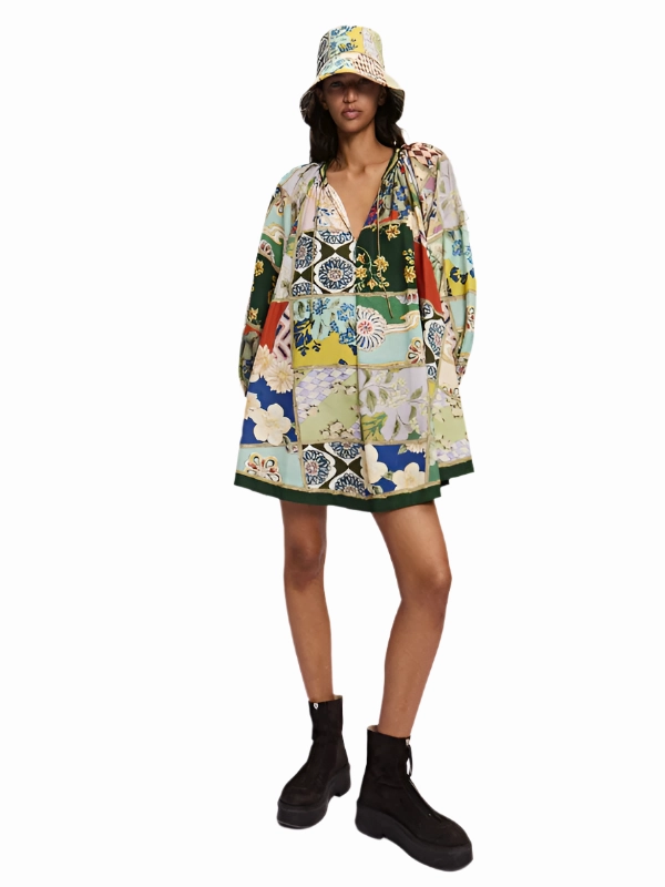 Natural Feel Bianca Mini Dress in Multi