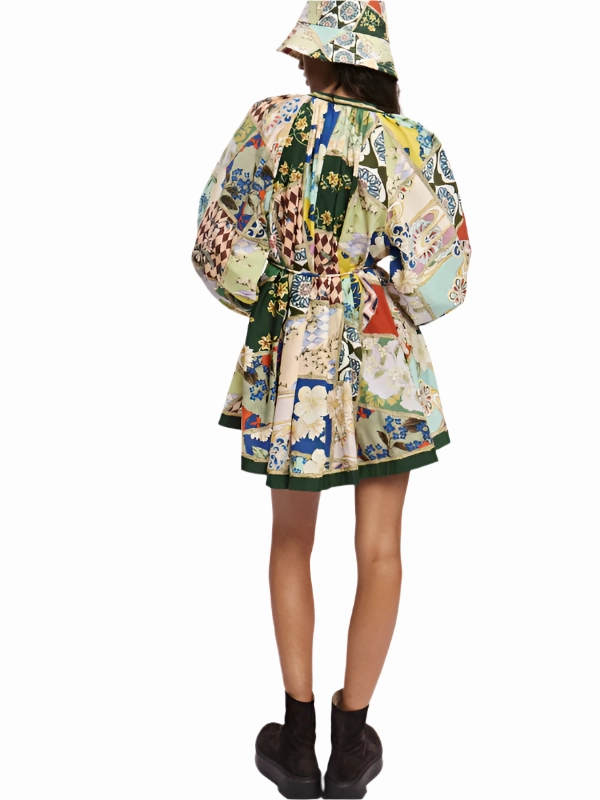 Quick-Dry Fashion Look Bianca Mini Dress in Multi