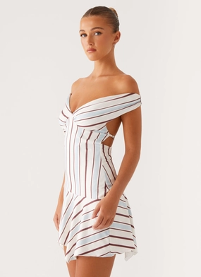Everyday-Use Kirby Mini Dress - Blue Stripe