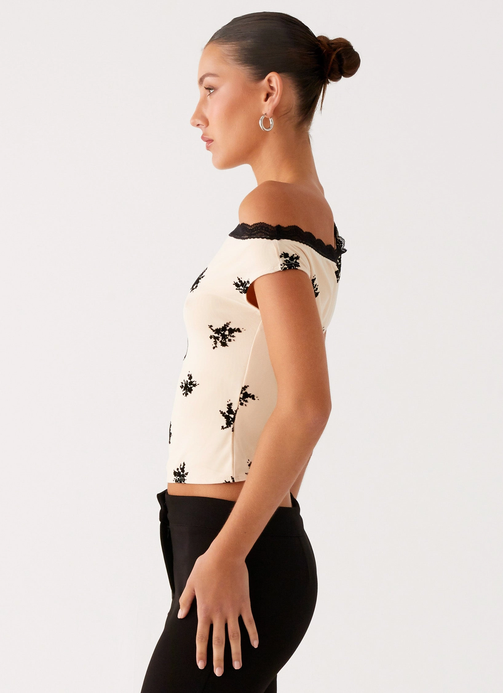 Blind Faith Flock One Shoulder Top - Cream MinimalistCut Warm Layer