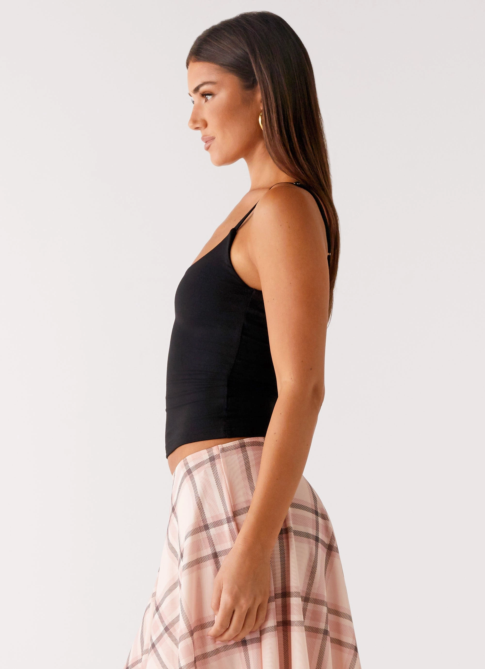 Buttery Soft Feel Blondie Tank Top - Black