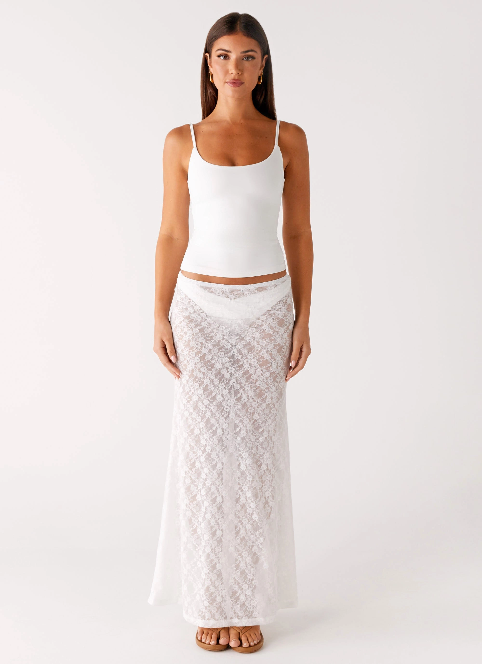 DoubleLayeredShoulders ErgonomicShape Blondie Tank Top - White