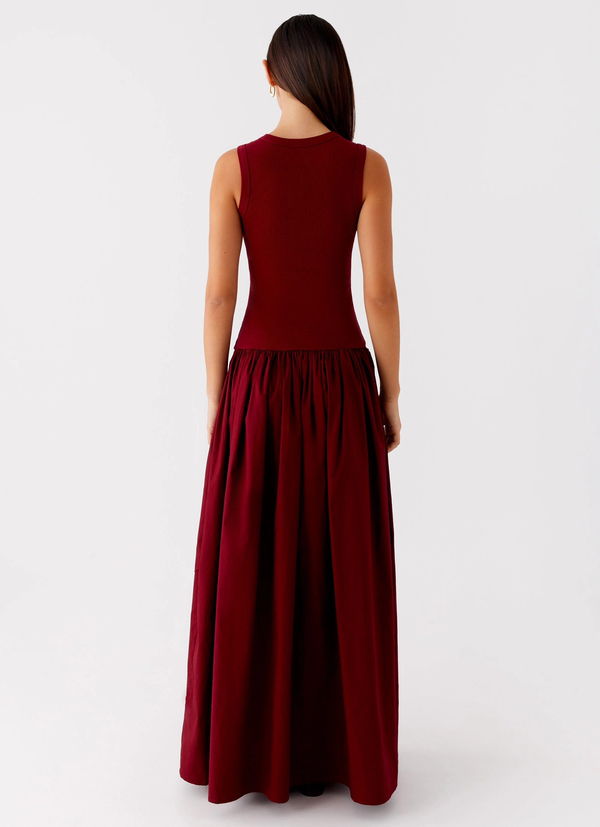 Gentle Look Elegant Simplicity Shivani Maxi Dress - Maroon