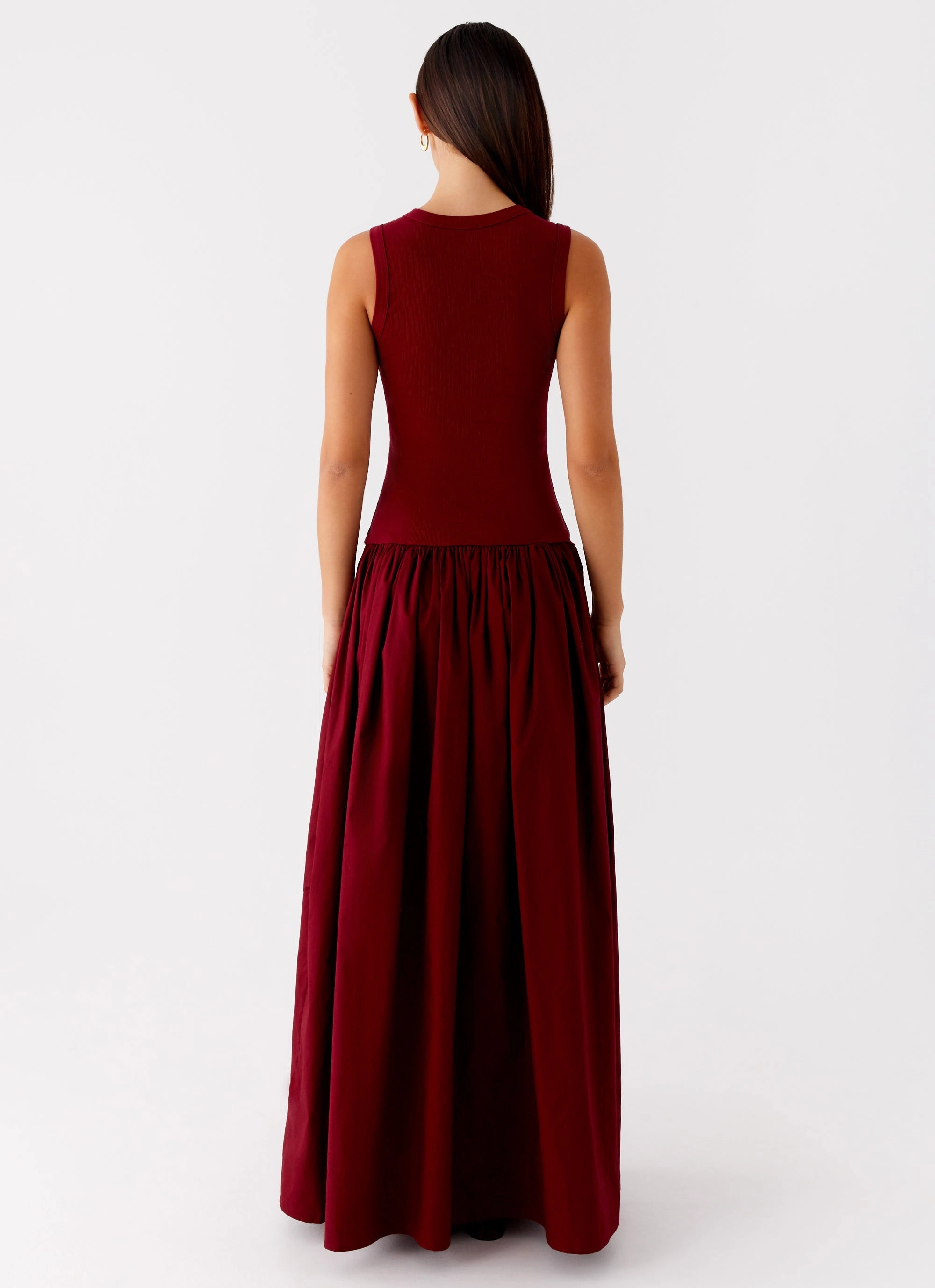Shivani Maxi Dress - Maroon Summer Wardrobe