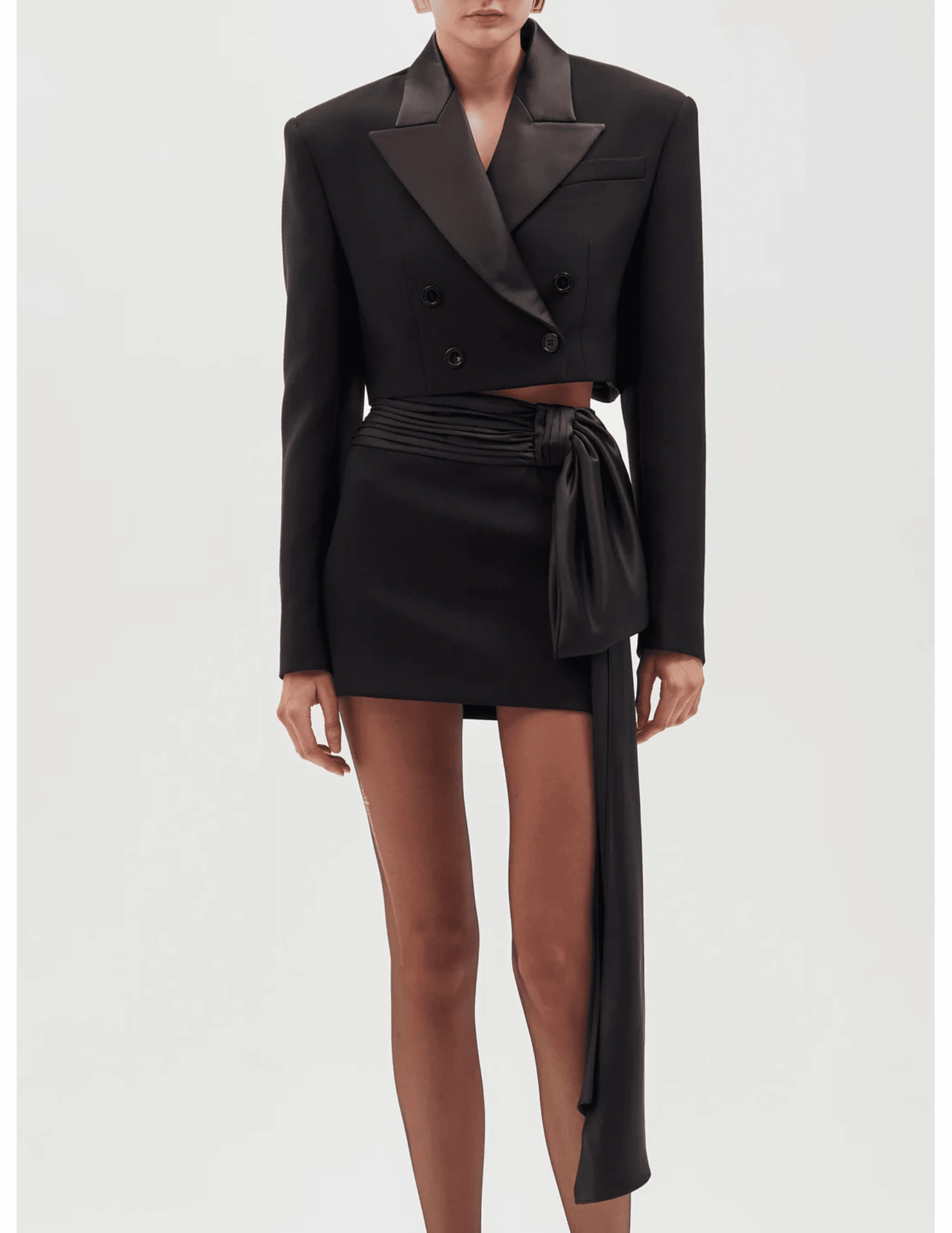 Ronny Kobo Bruni Sash Mini Skirt Subtle Finish Trendy Comfort