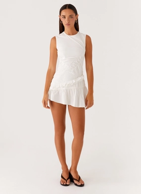 Sophisticated and Relaxed Anders Mini Dress - White