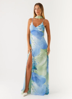 Travel Edge Chic Comfort Look Sanctuary Maxi Dress - Flower Print