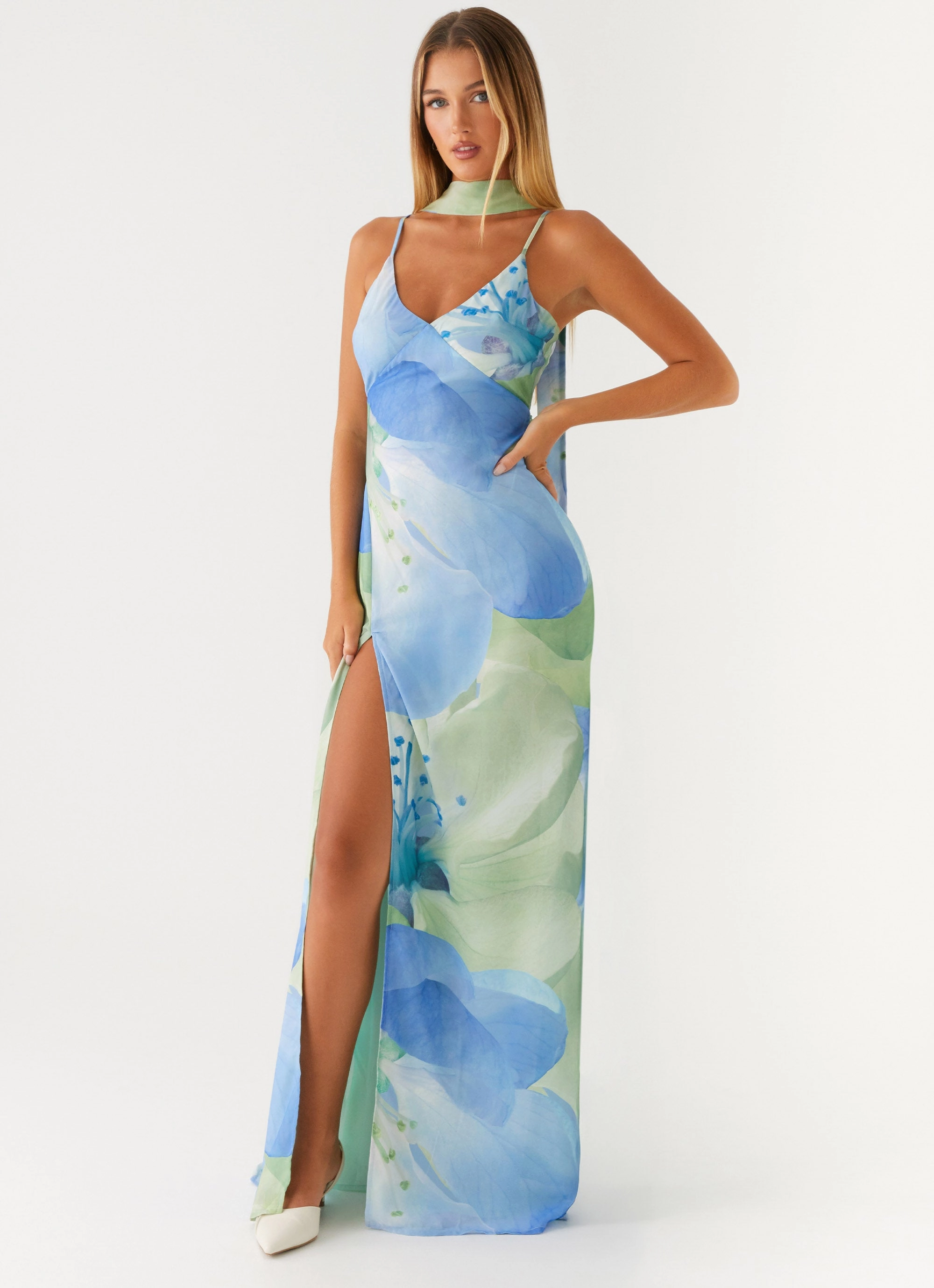 Spring Garden Sanctuary Maxi Dress - Flower Print